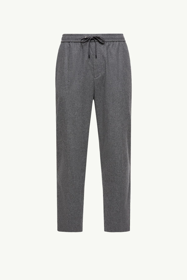 Cashmere Blend Jogging Trousers Men Dark Gray Moncler 2