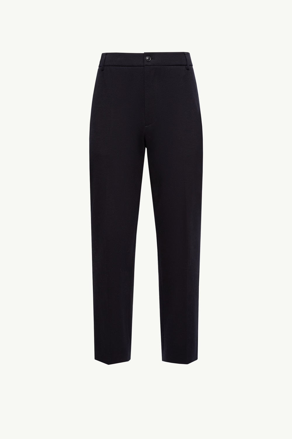 Cotton Blend Tailored Trousers Men Blue Moncler 2