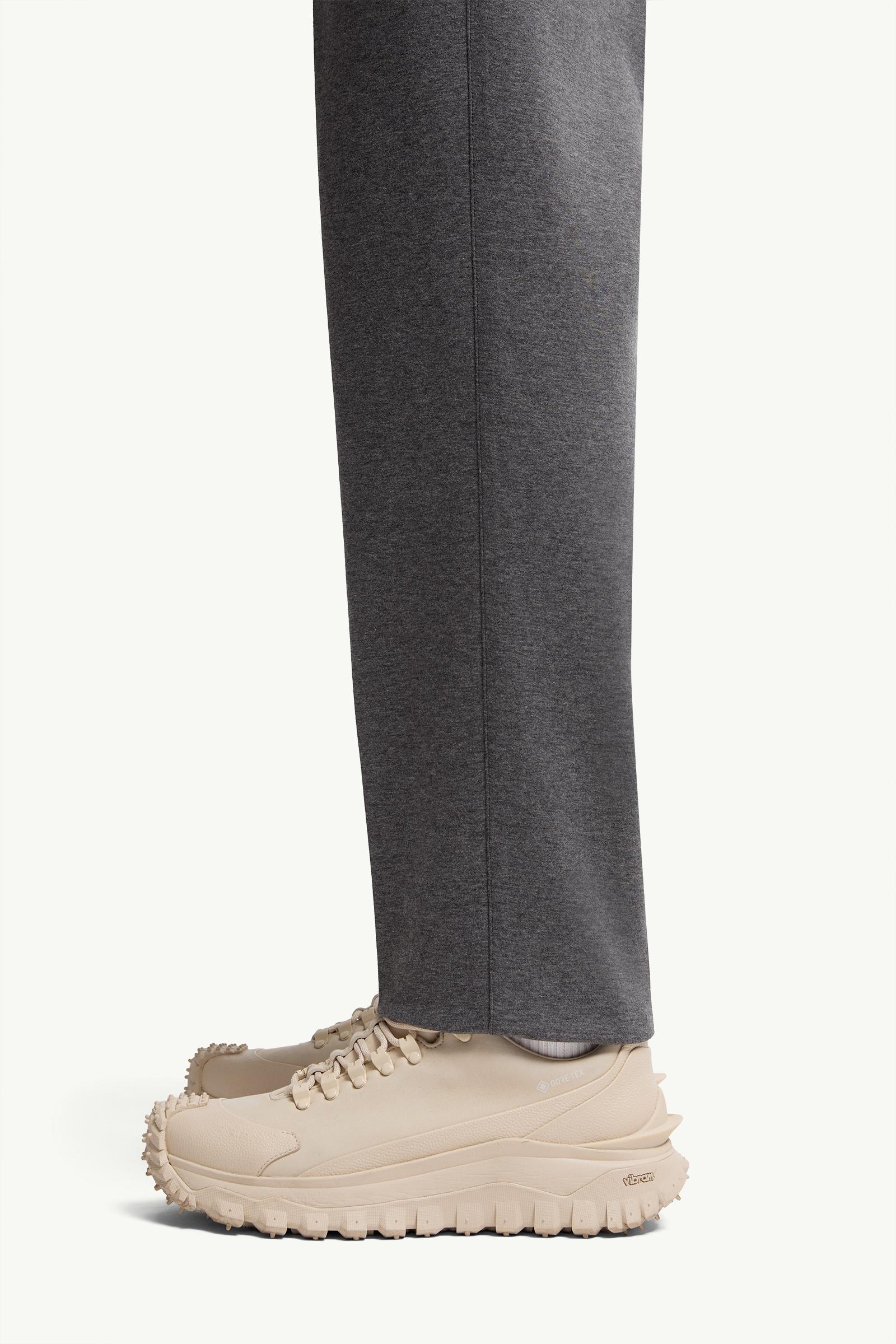 Cotton Blend Tailored Trousers Men Gray Moncler 1