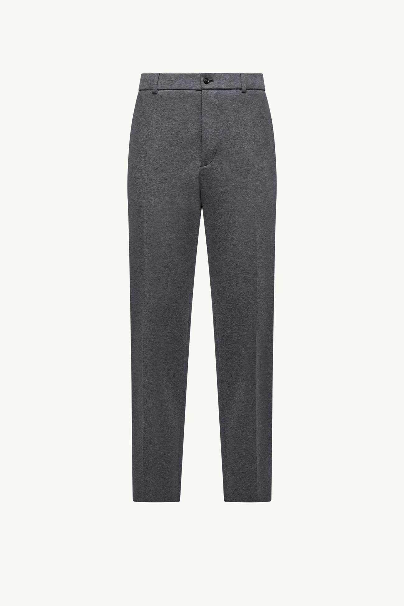 Cotton Blend Tailored Trousers Men Gray Moncler 2