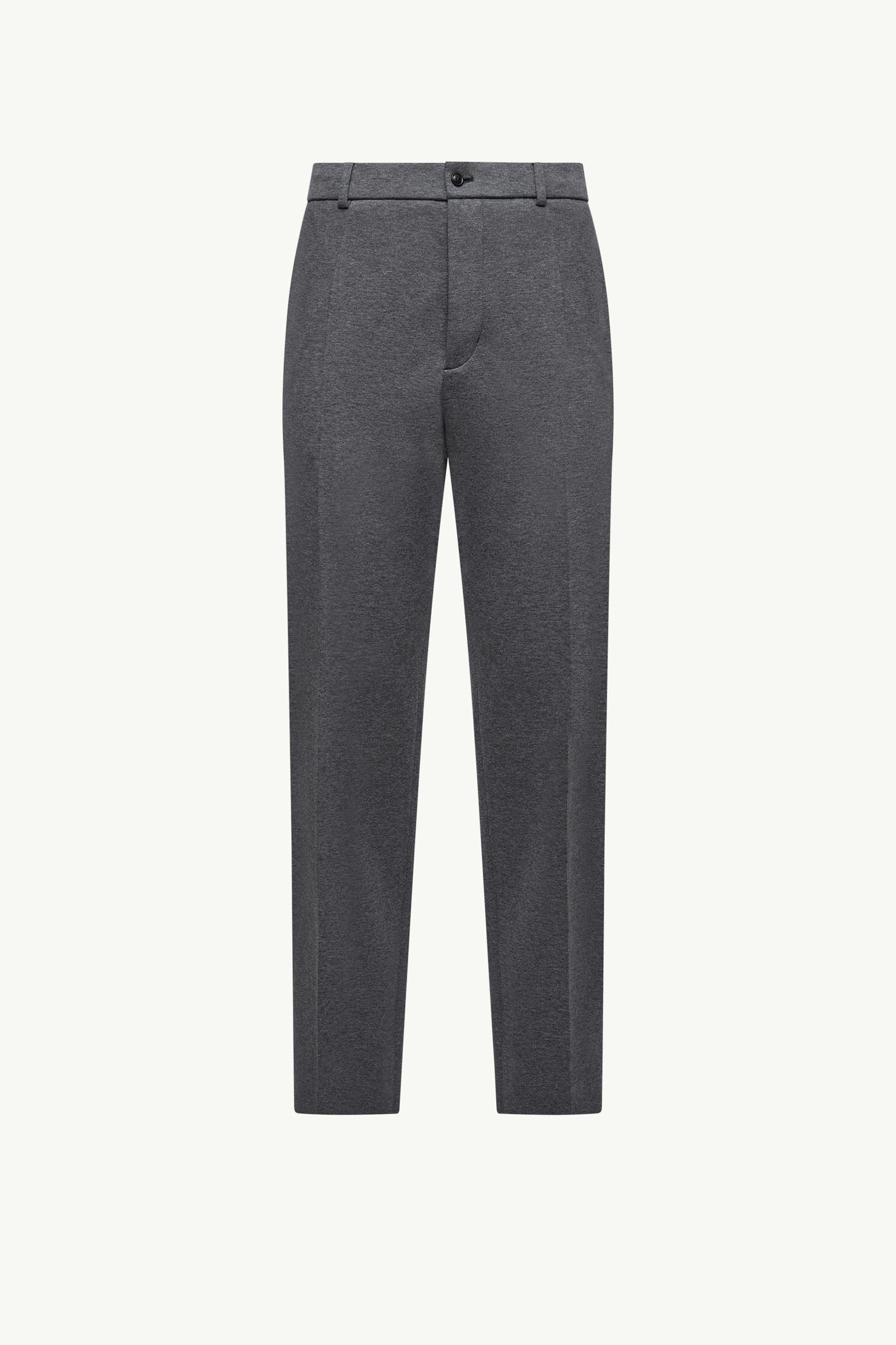 Cotton Blend Tailored Trousers Men Gray Moncler 2