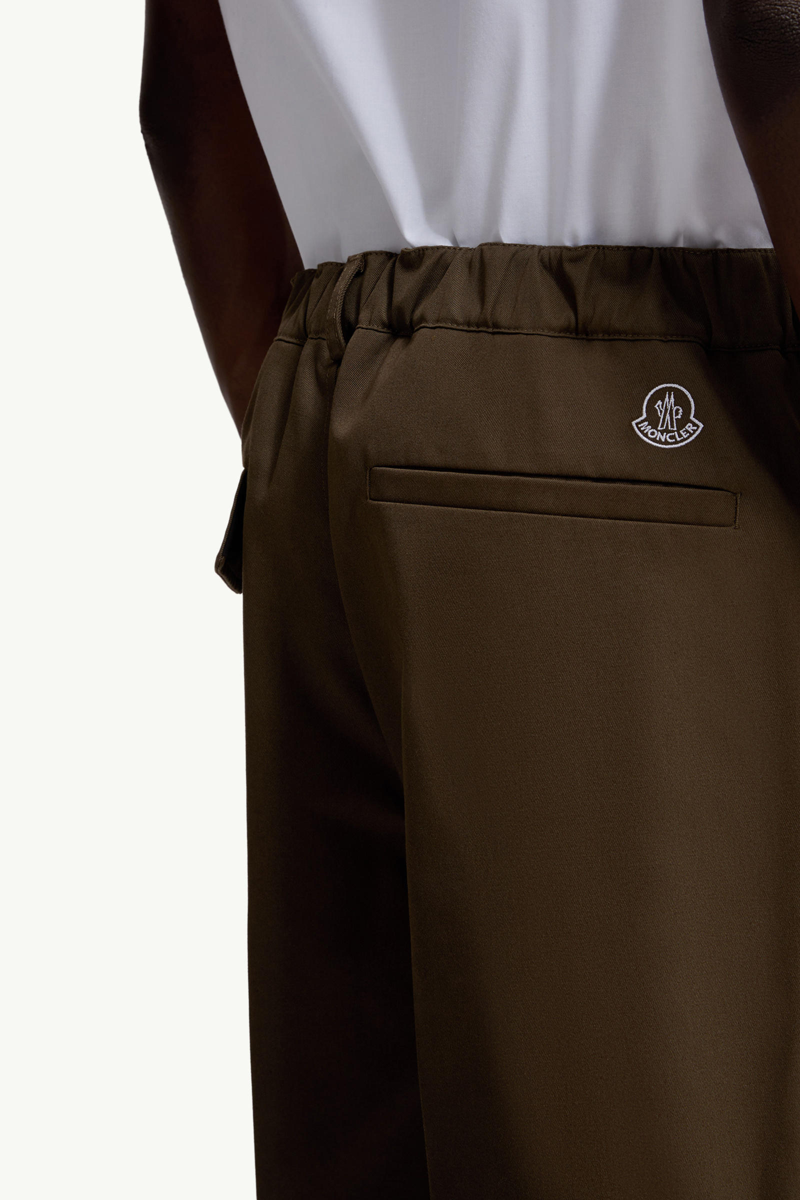 Tailored Gabardine Pants Men Olive Green Moncler 5