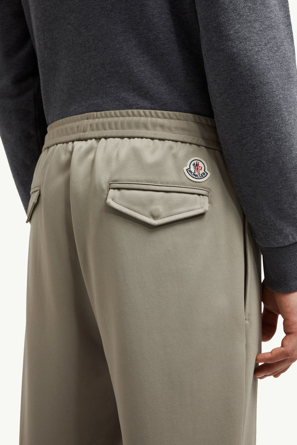Logo Jogging Trousers Men Taupe Moncler 1