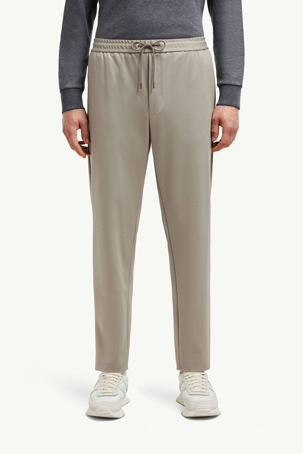 Logo Jogging Trousers Men Taupe Moncler 3