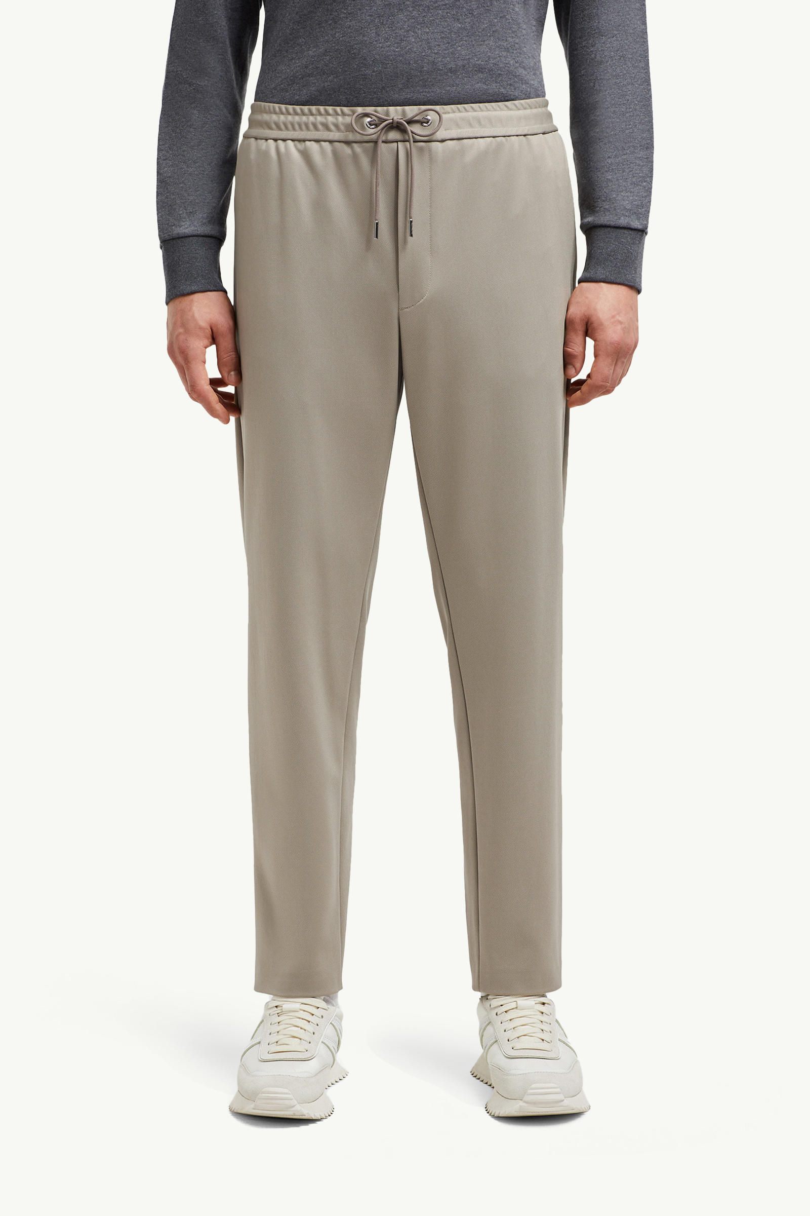 Logo Jogging Trousers Men Taupe Moncler 3