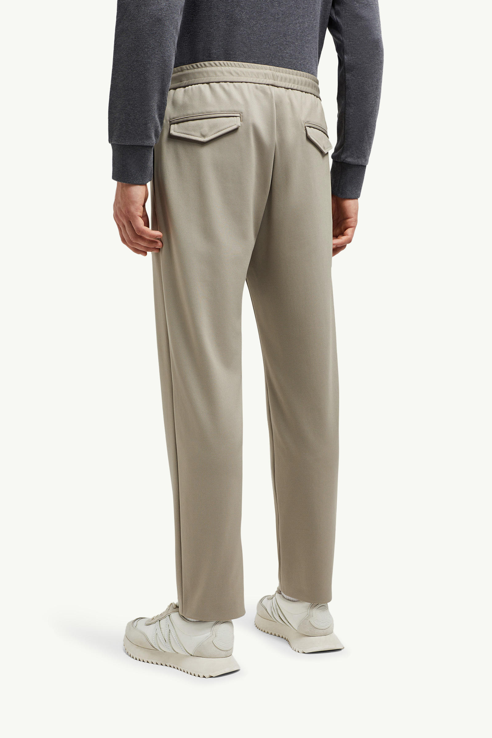 Logo Jogging Trousers Men Taupe Moncler 4