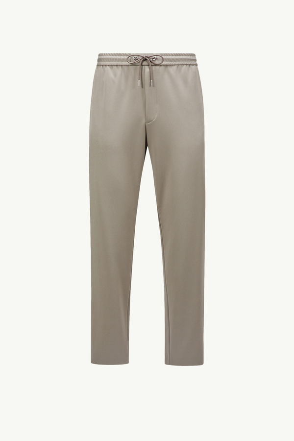 Logo Jogging Trousers Men Taupe Moncler 2