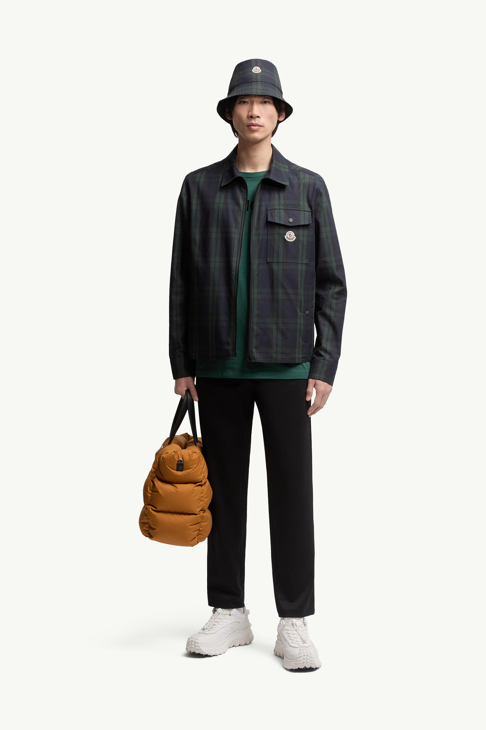 로고 조깅 팬츠 남성 블랙 Moncler 0