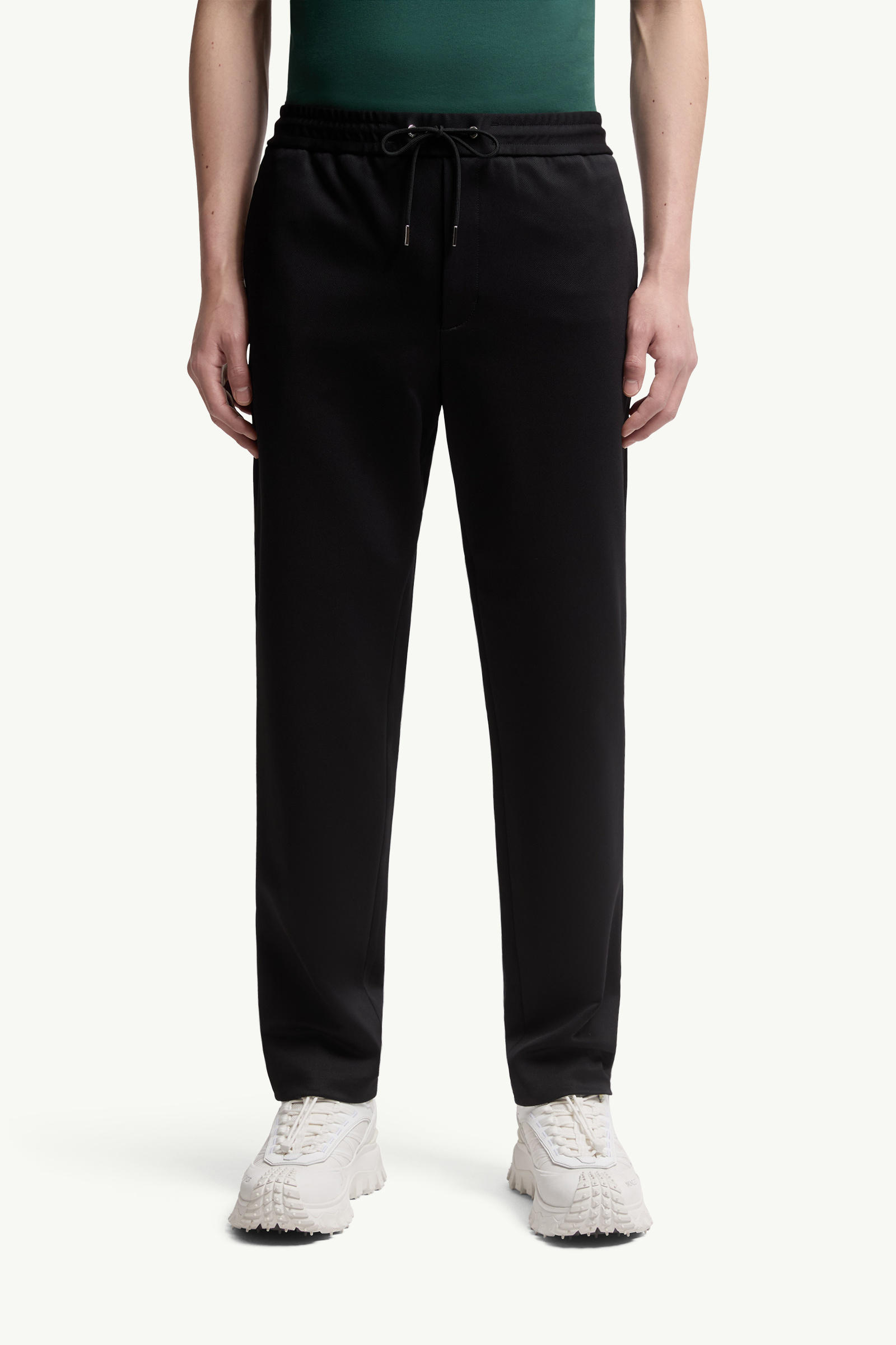 Logo Jogging Trousers Men Black Moncler 3
