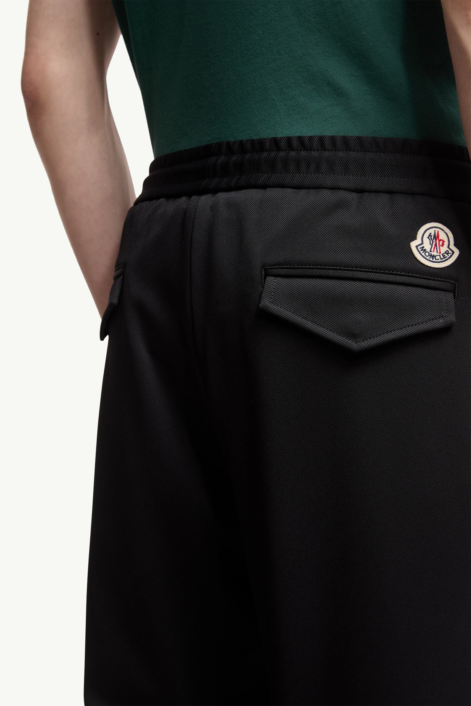Black Logo Jogging Pants - Pants & Shorts for Men | Moncler US