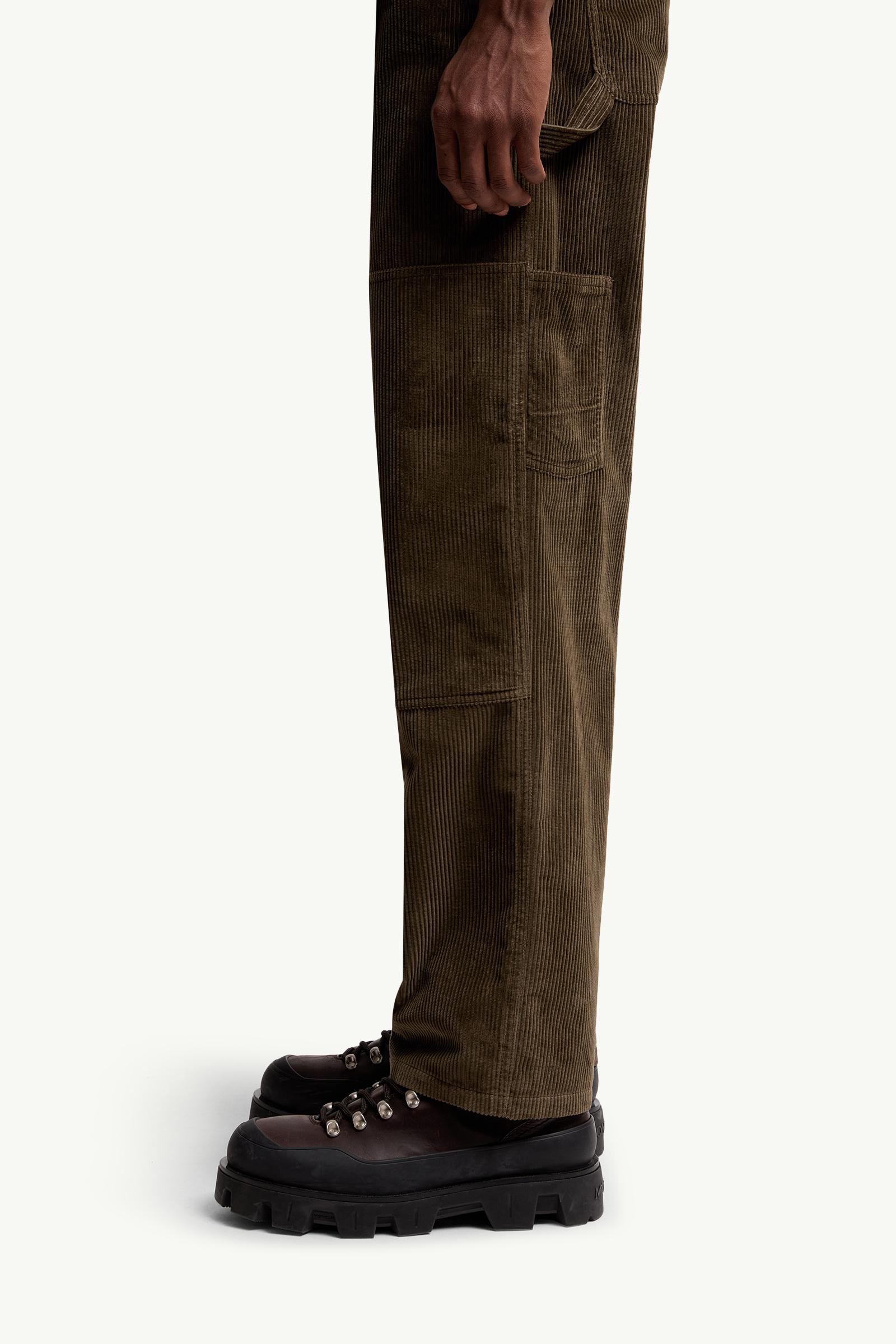Corduroy Jogging Trousers Men Dark Green Moncler 1