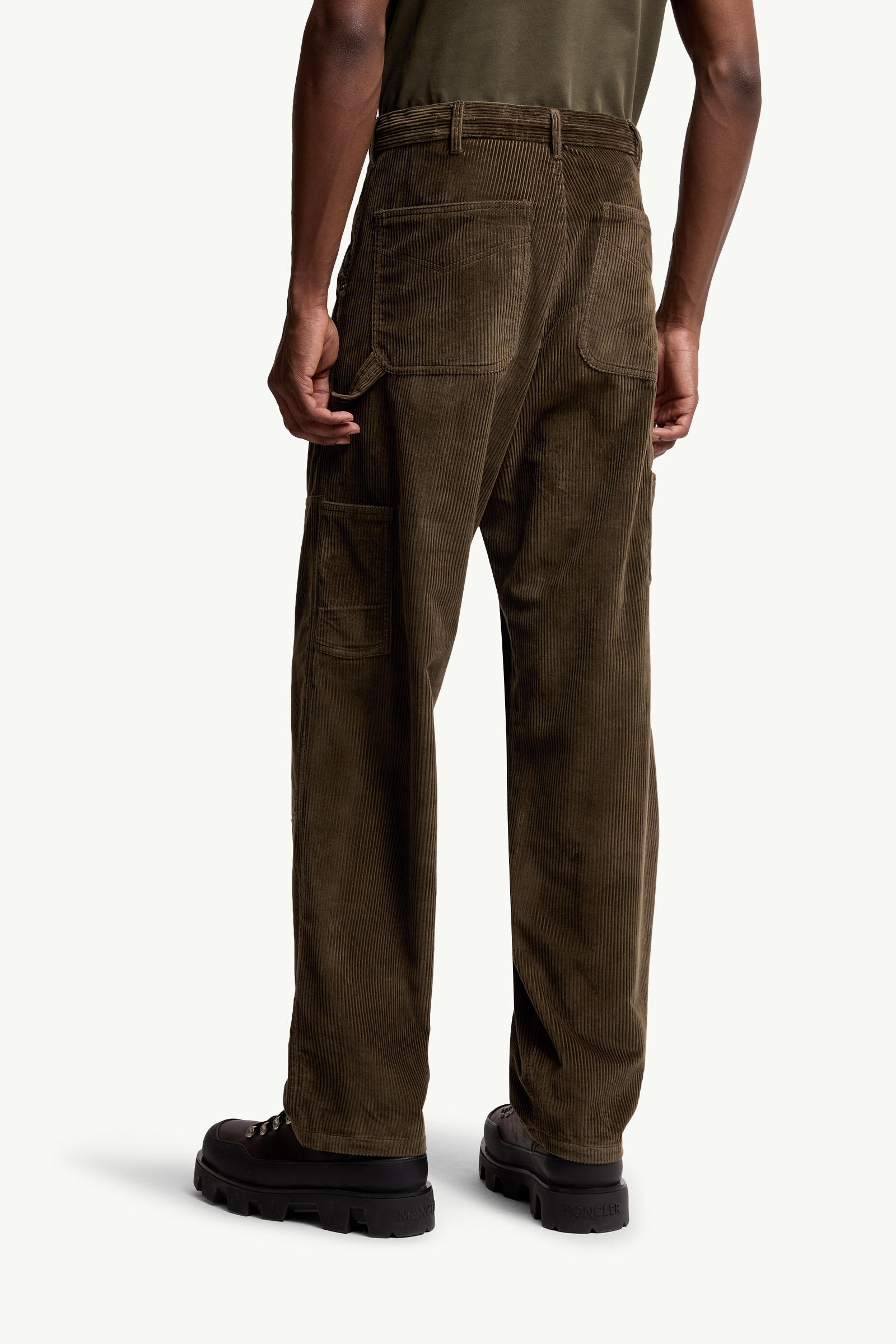 Corduroy Jogging Trousers Men Dark Green Moncler 4