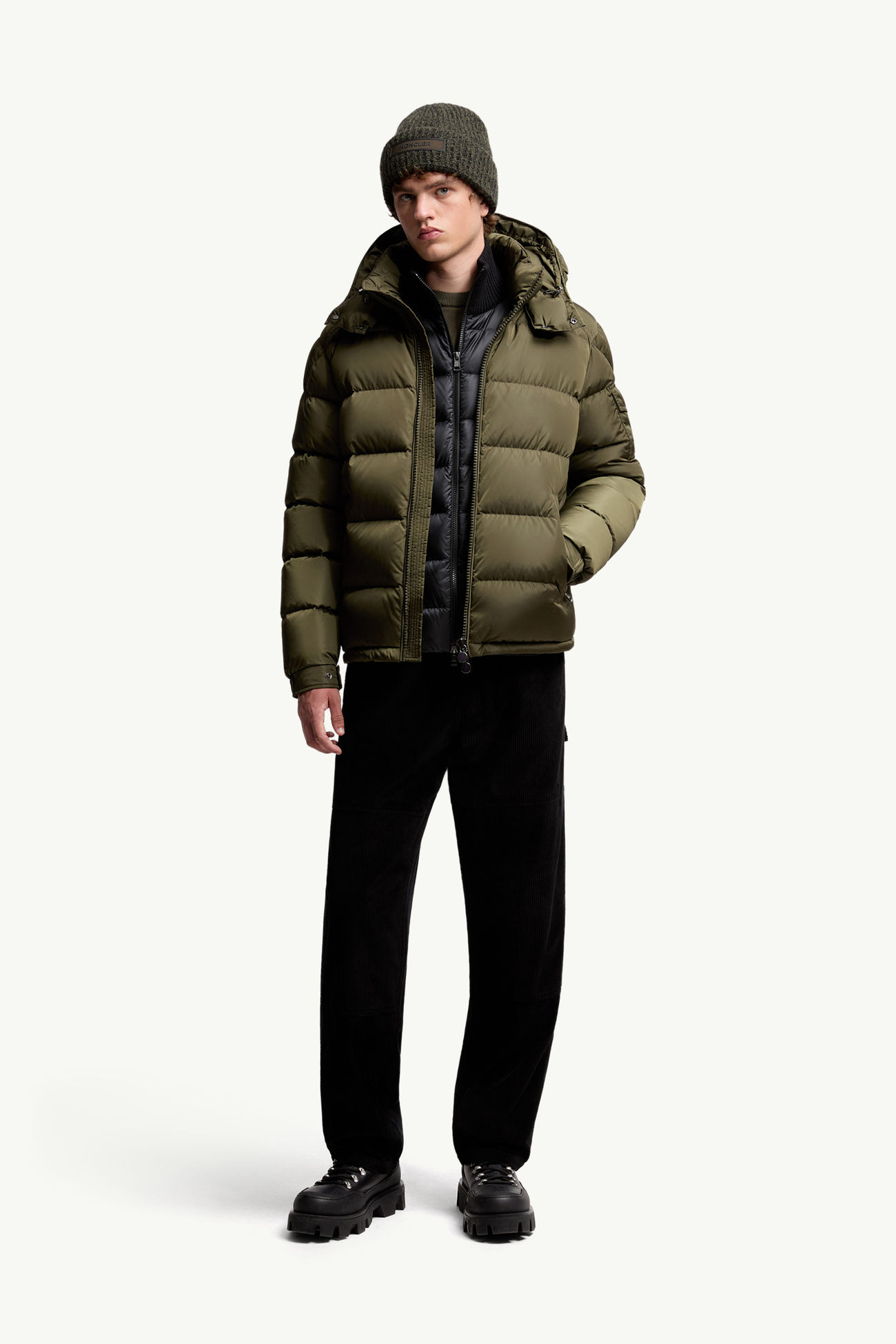 Corduroy Jogging Pants Men Black Moncler 0