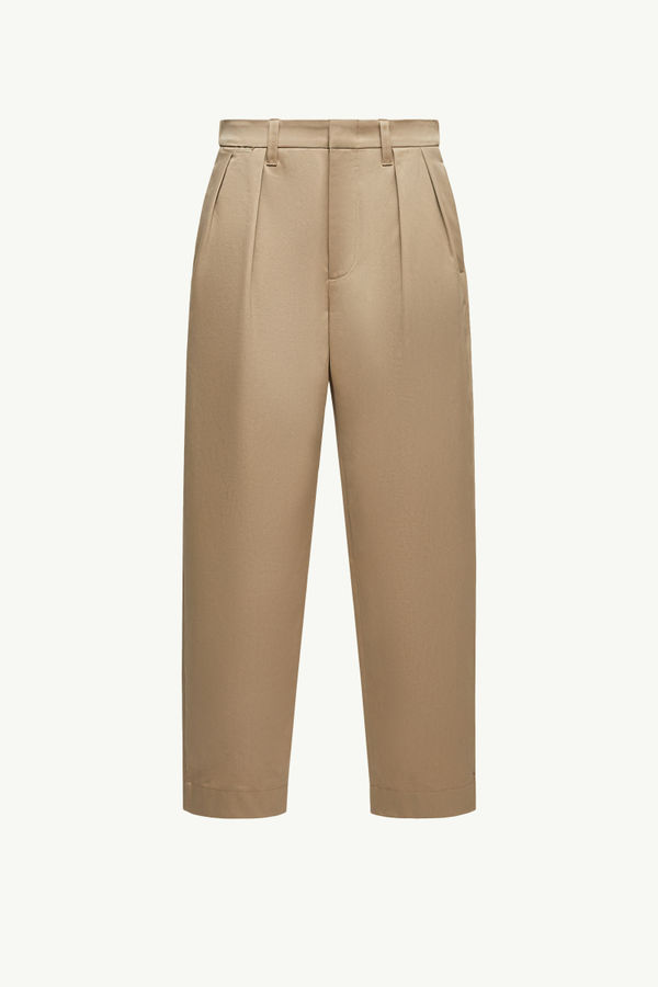 Pantalon en gabardine de coton Hommes Beige Moncler 2