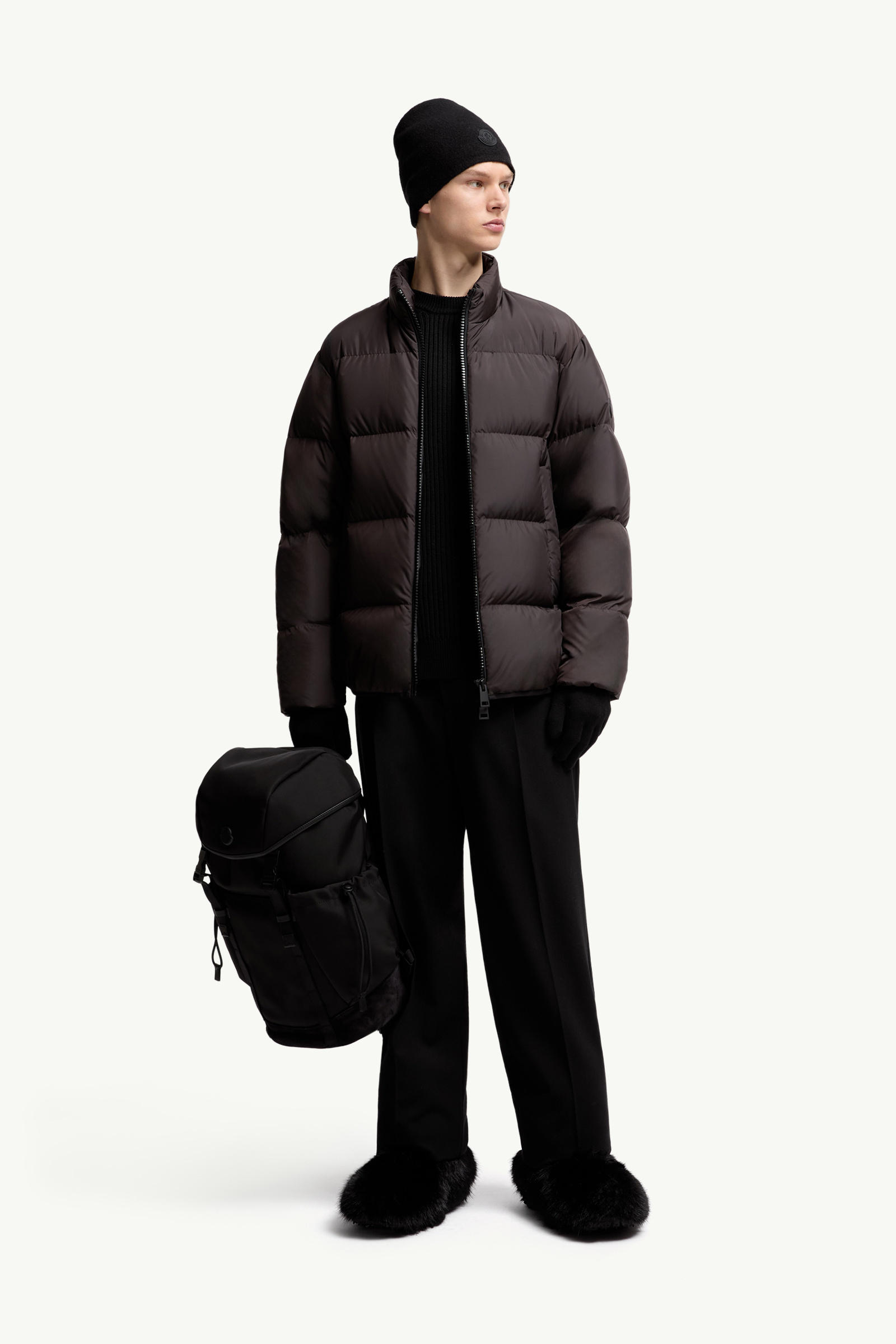 Pantalon en sergé Hommes Noir Moncler 0