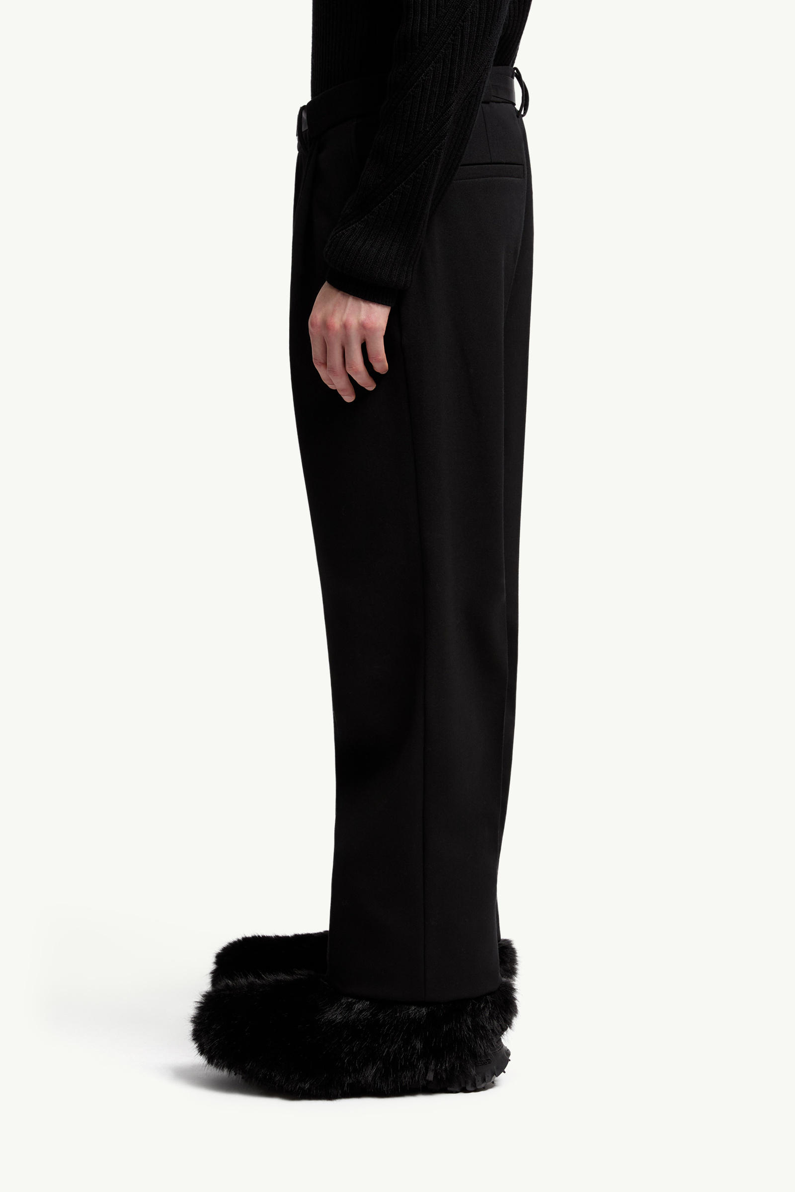 Twill Trousers Men Black Moncler 1