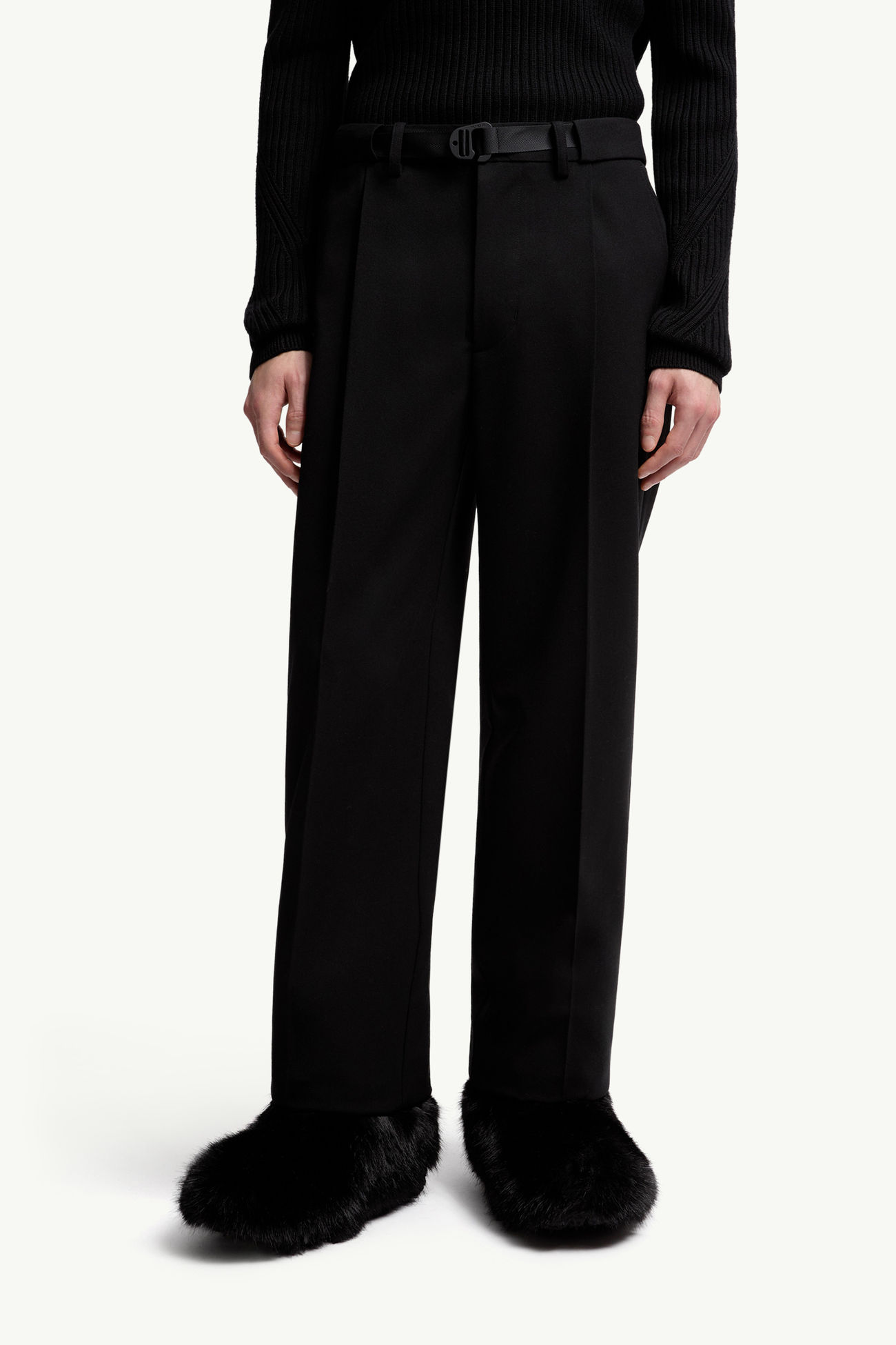 斜紋布長褲 男士 黑色 Moncler 3