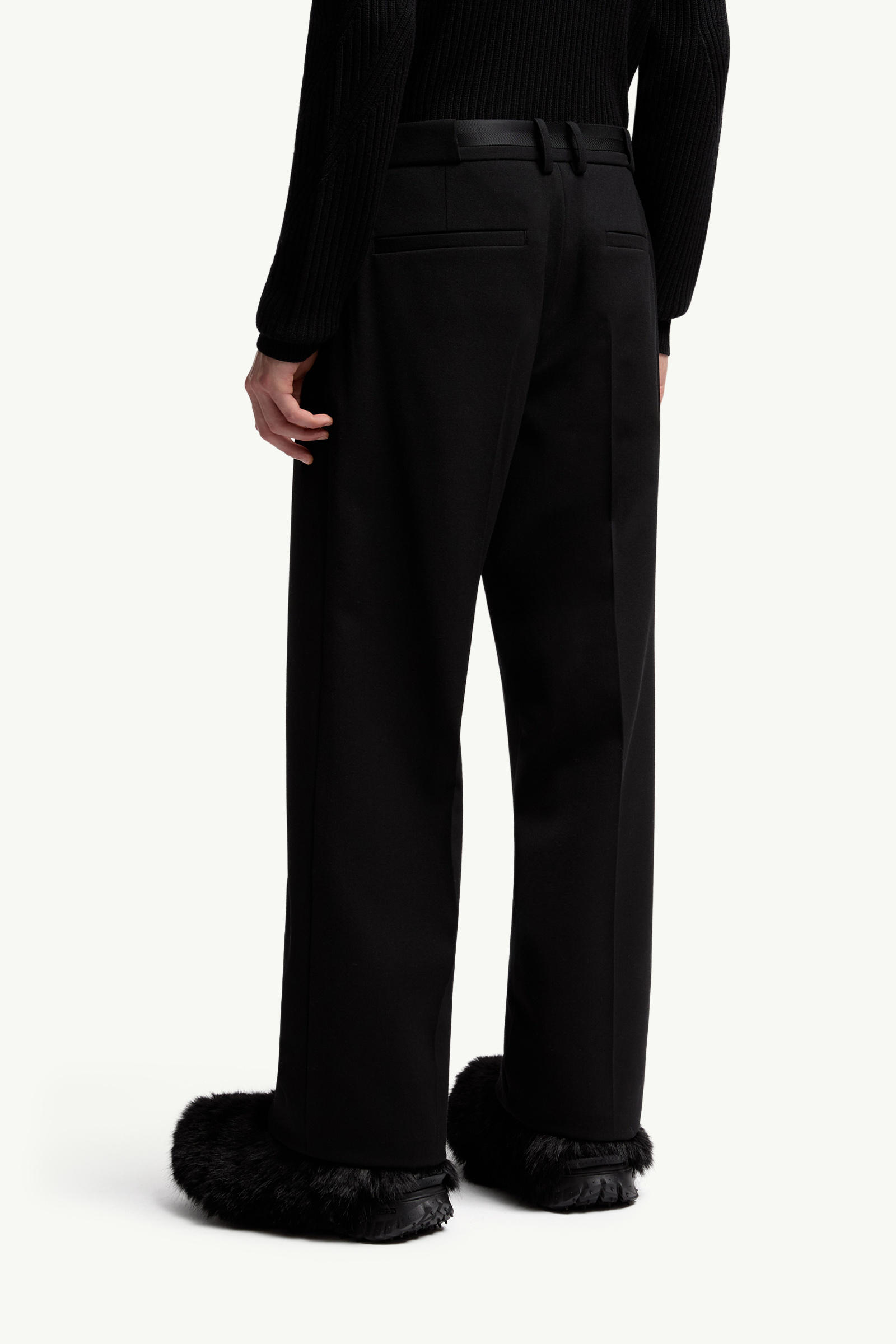Pantalon en sergé Hommes Noir Moncler 4