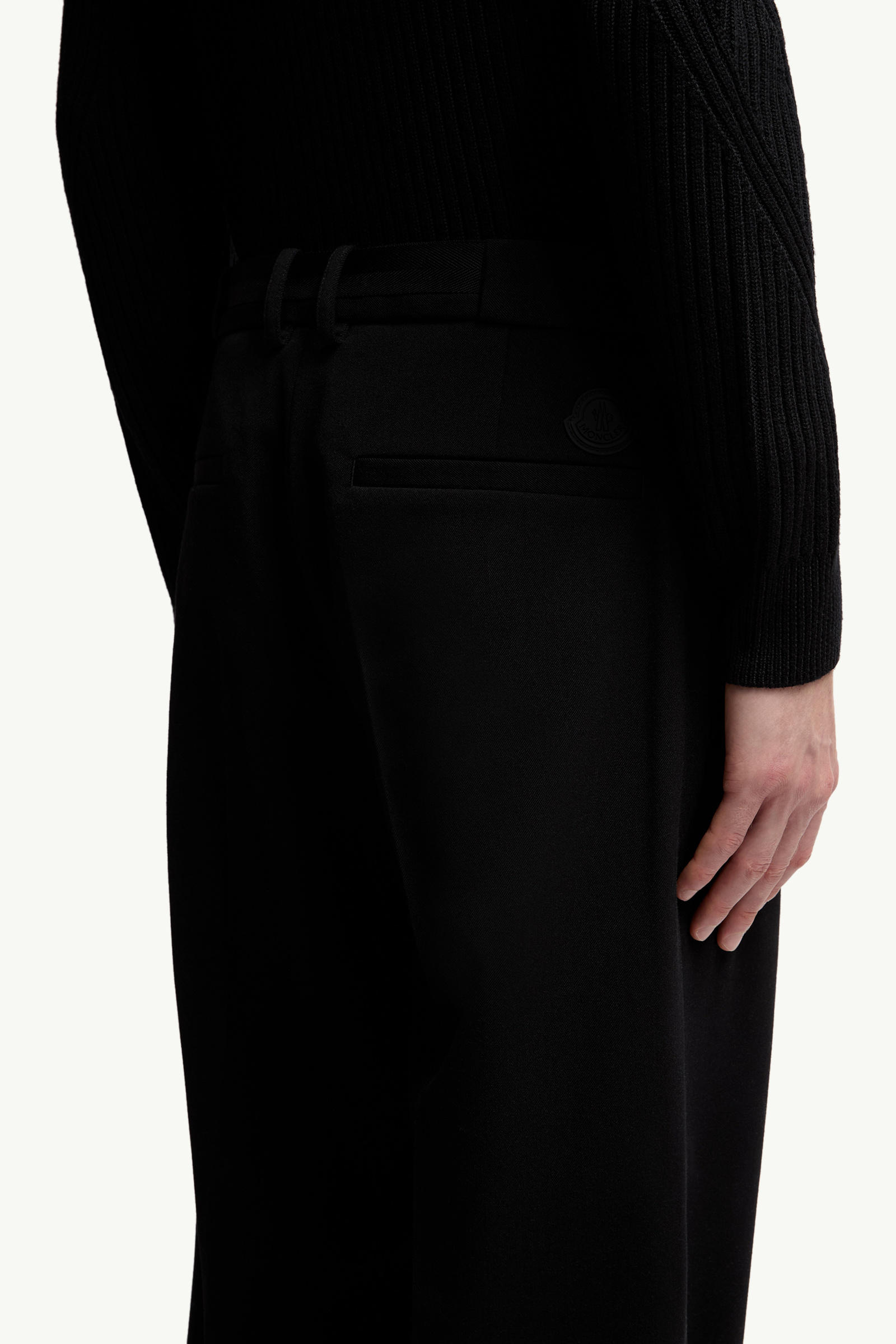 Pantalon en sergé Hommes Noir Moncler 5