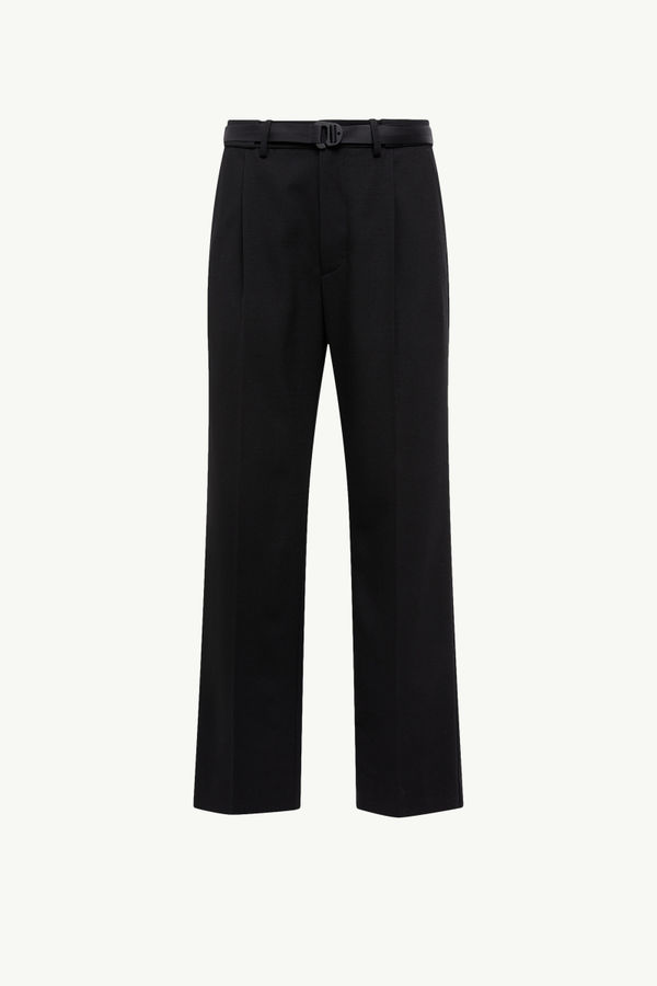 Twill Trousers Men Black Moncler 2