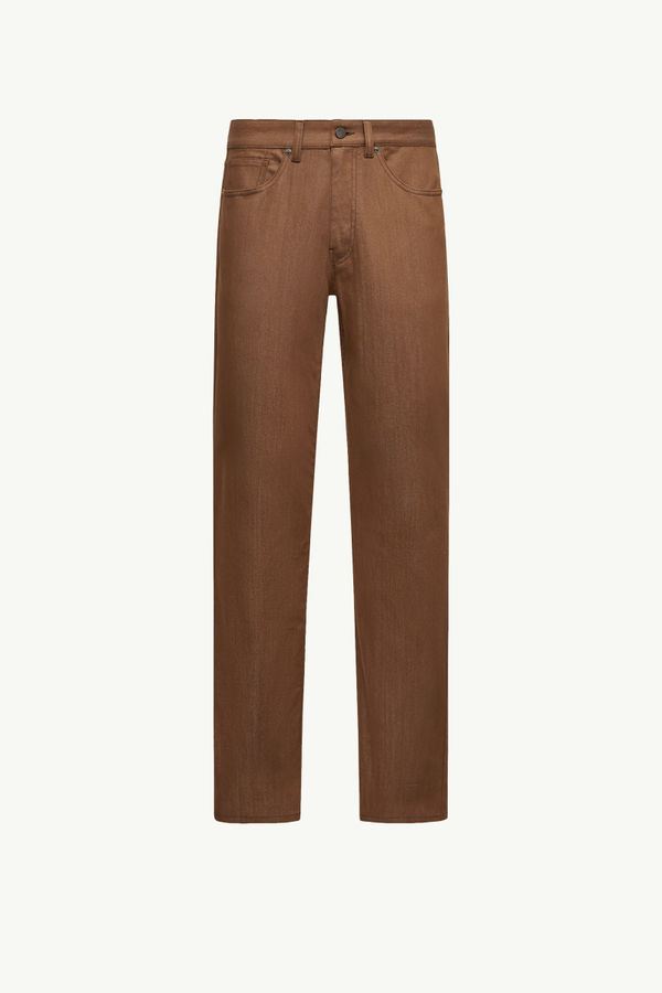 Straight Leg Denim Jeans Men Beige Moncler 2
