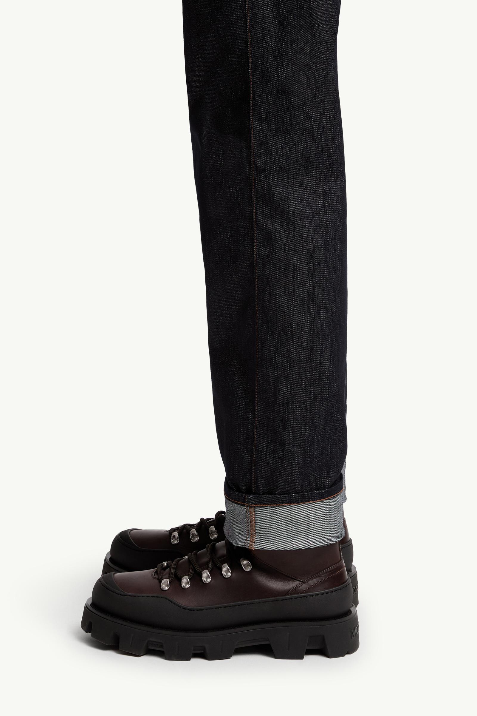 Straight Leg Denim Jeans Men Denim Blue Moncler 1