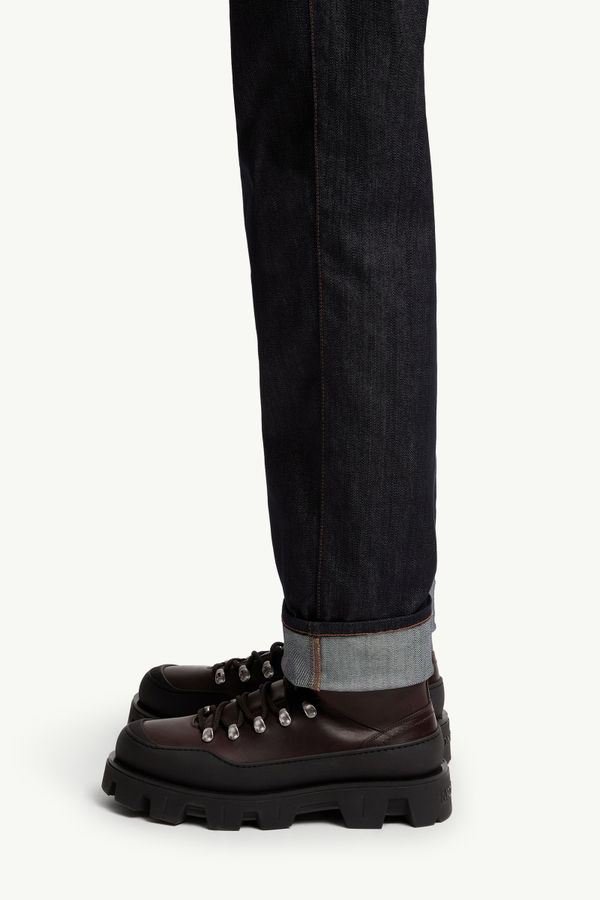 Jeans aus Denim mit geradem Bein Herren Jeansblau Moncler 1