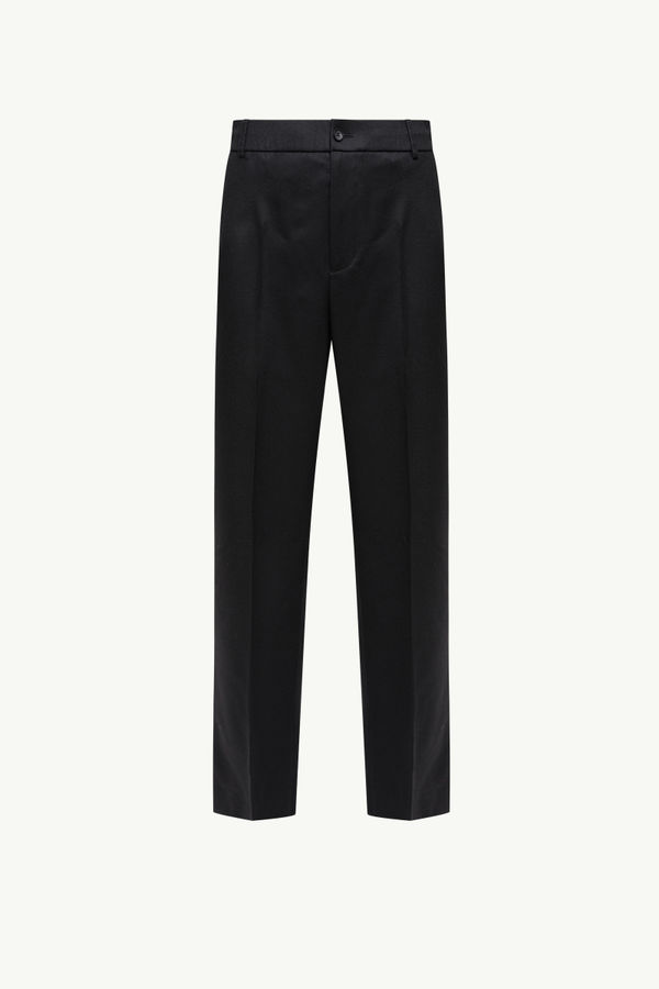 Anzughose aus Wollflanell Herren Schwarz Moncler 2