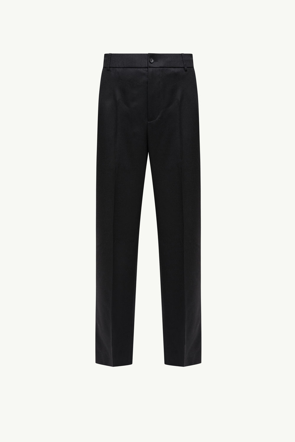 Wool Flannel Tailored Trousers Men Black Moncler 2