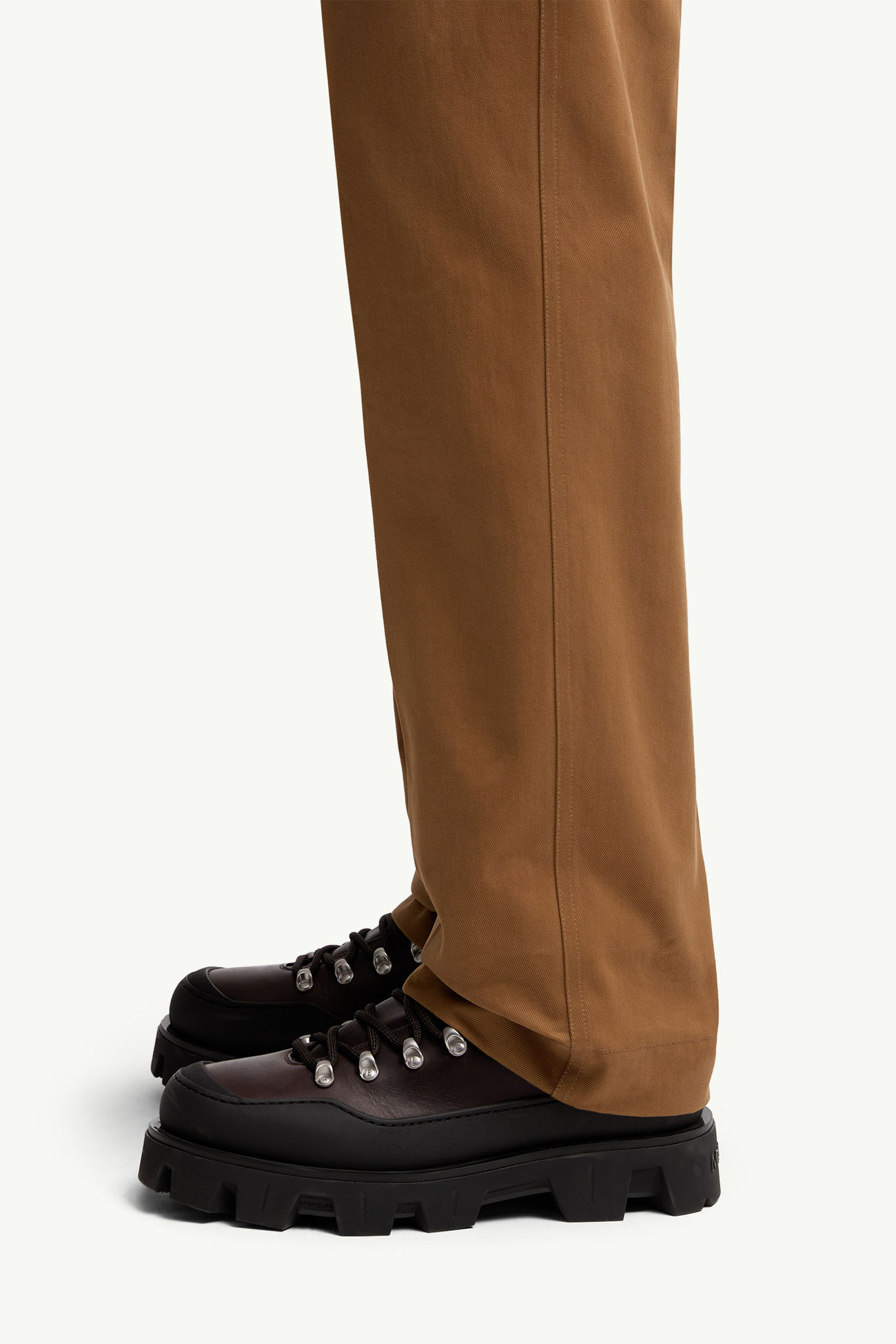 Cotton Tailored Pants Men Light Brown Moncler 1