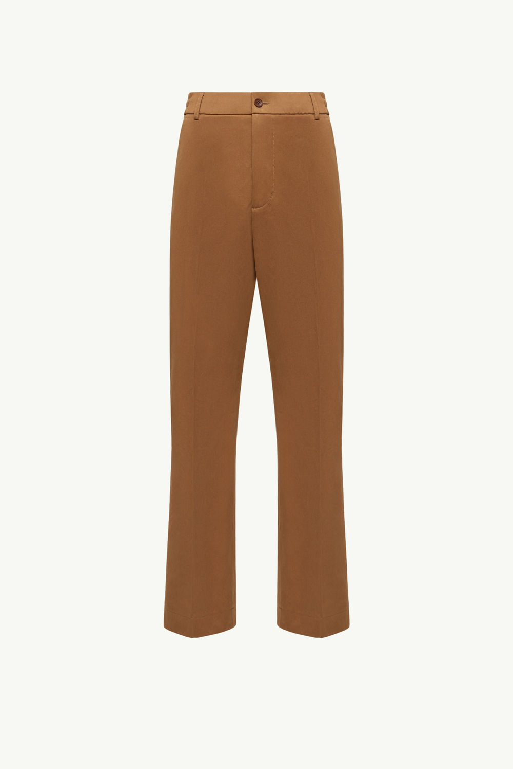 Cotton Tailored Trousers Men Light Brown Moncler 2