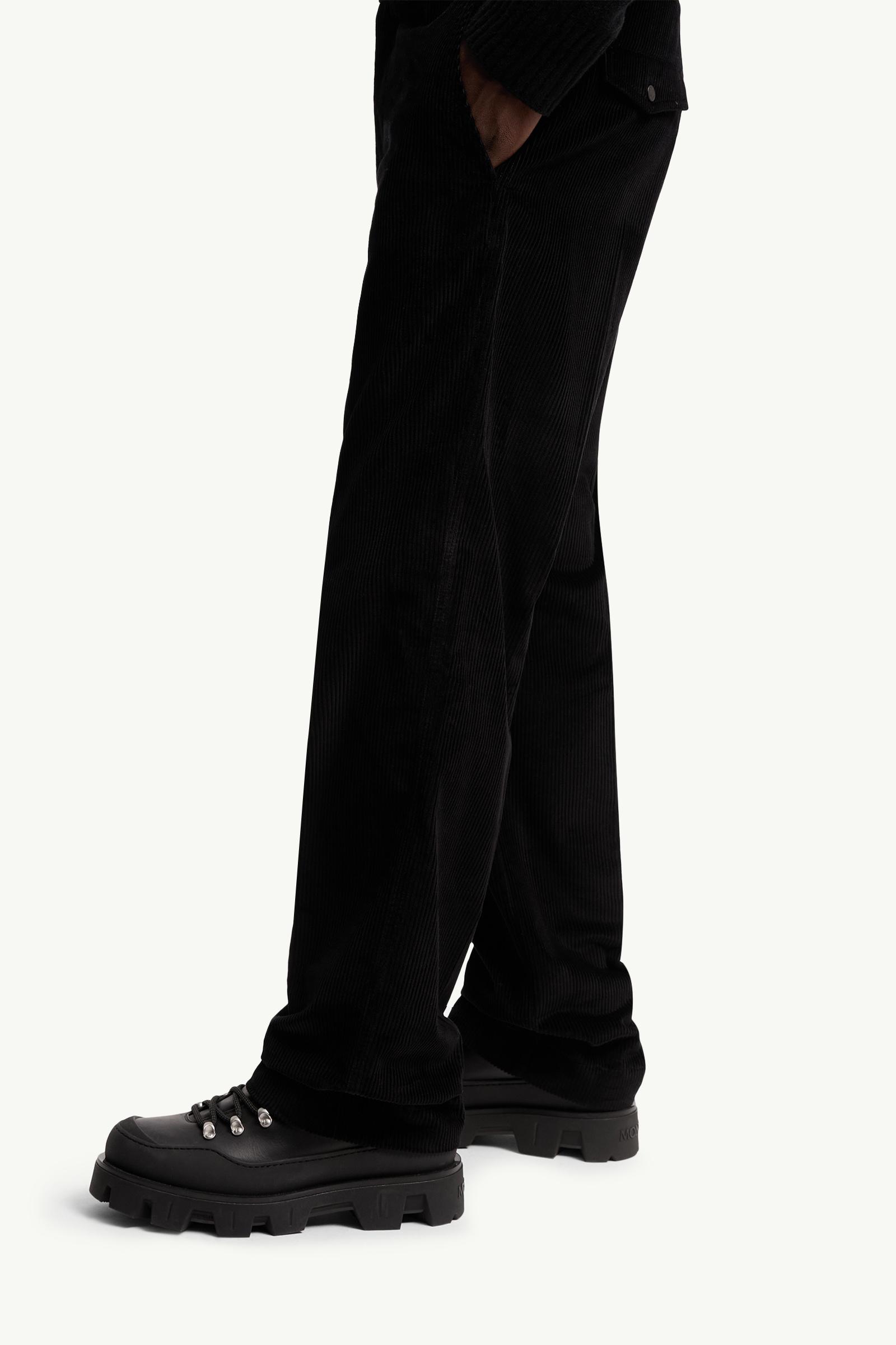 Pantalon en velours côtelé Hommes Noir Moncler 1