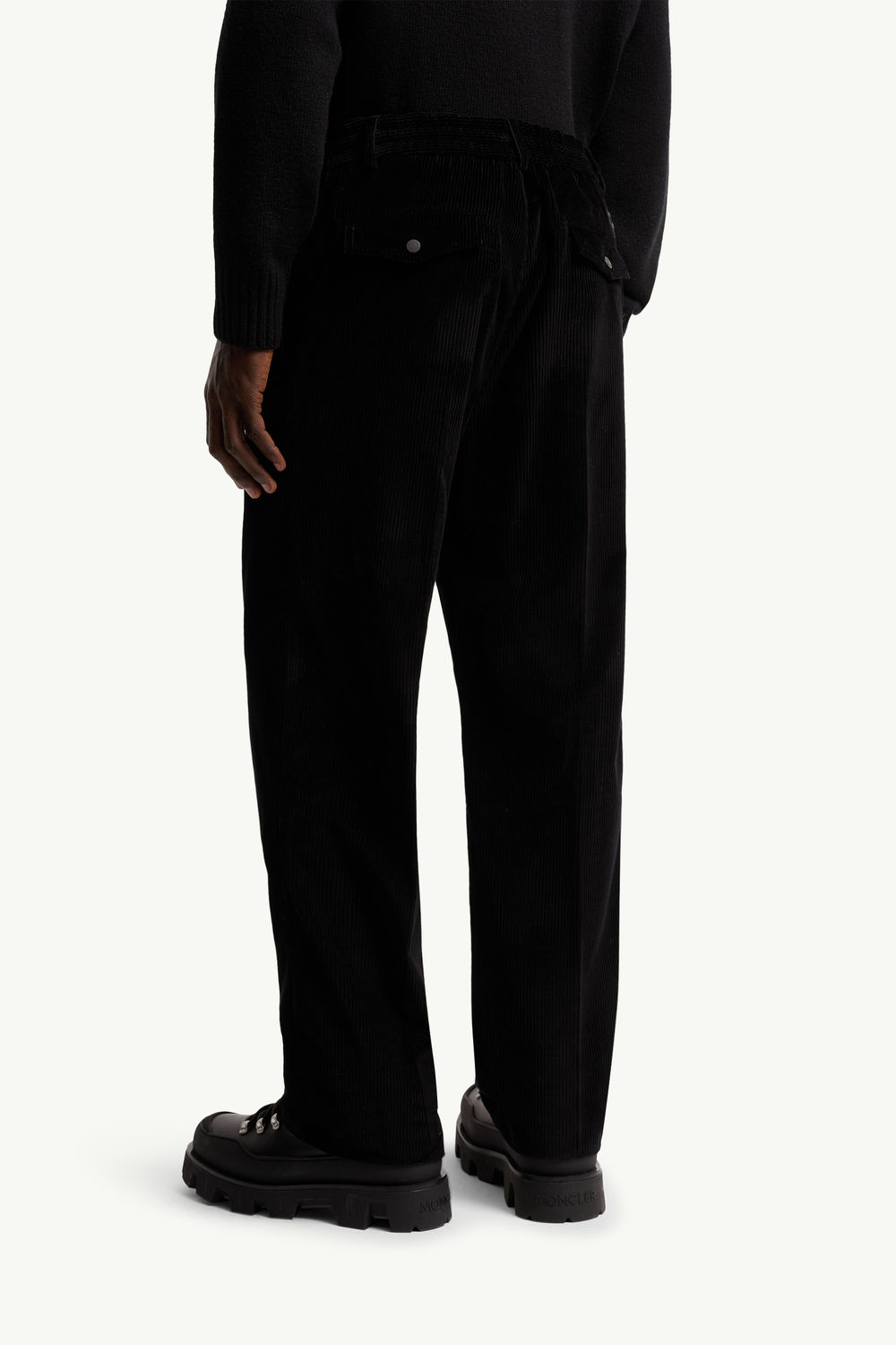 Pantalon en velours côtelé Hommes Noir Moncler 4