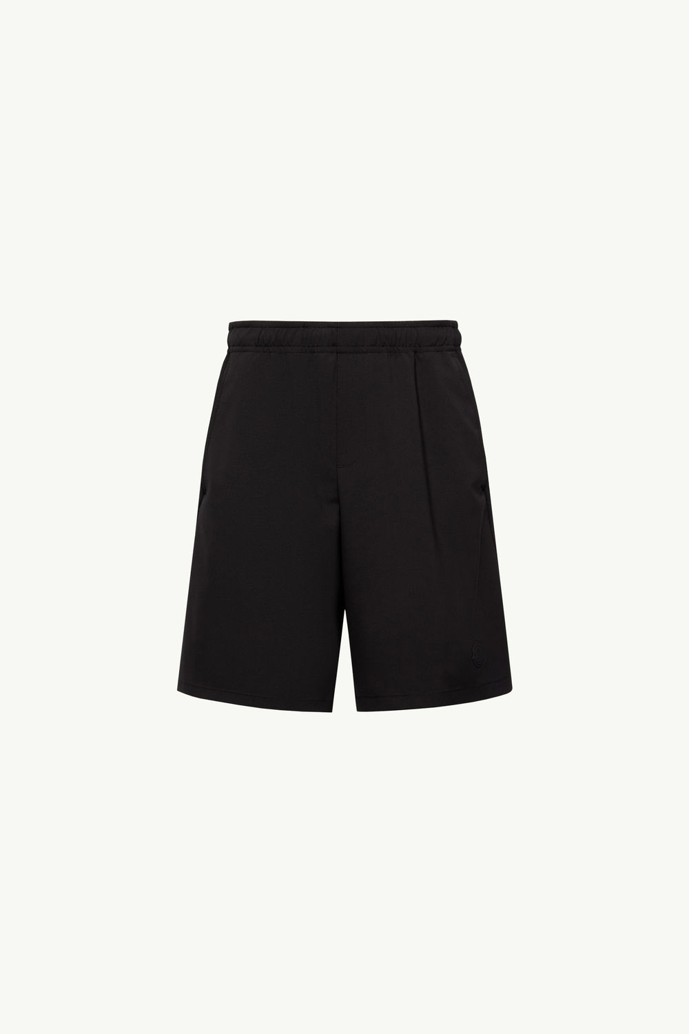 Logo Patch Shorts Men Black Moncler 2