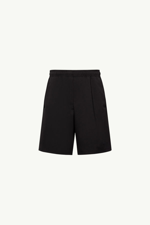 Logo Patch Shorts Men Black Moncler 2