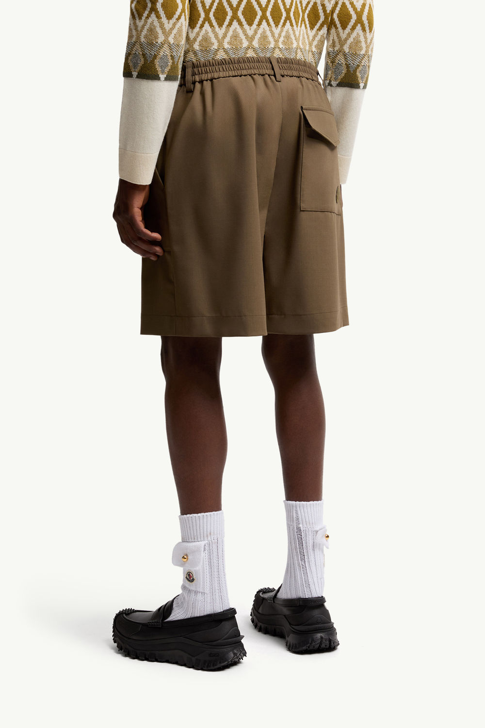 Bermudashorts Herren Olivgrün Moncler 4
