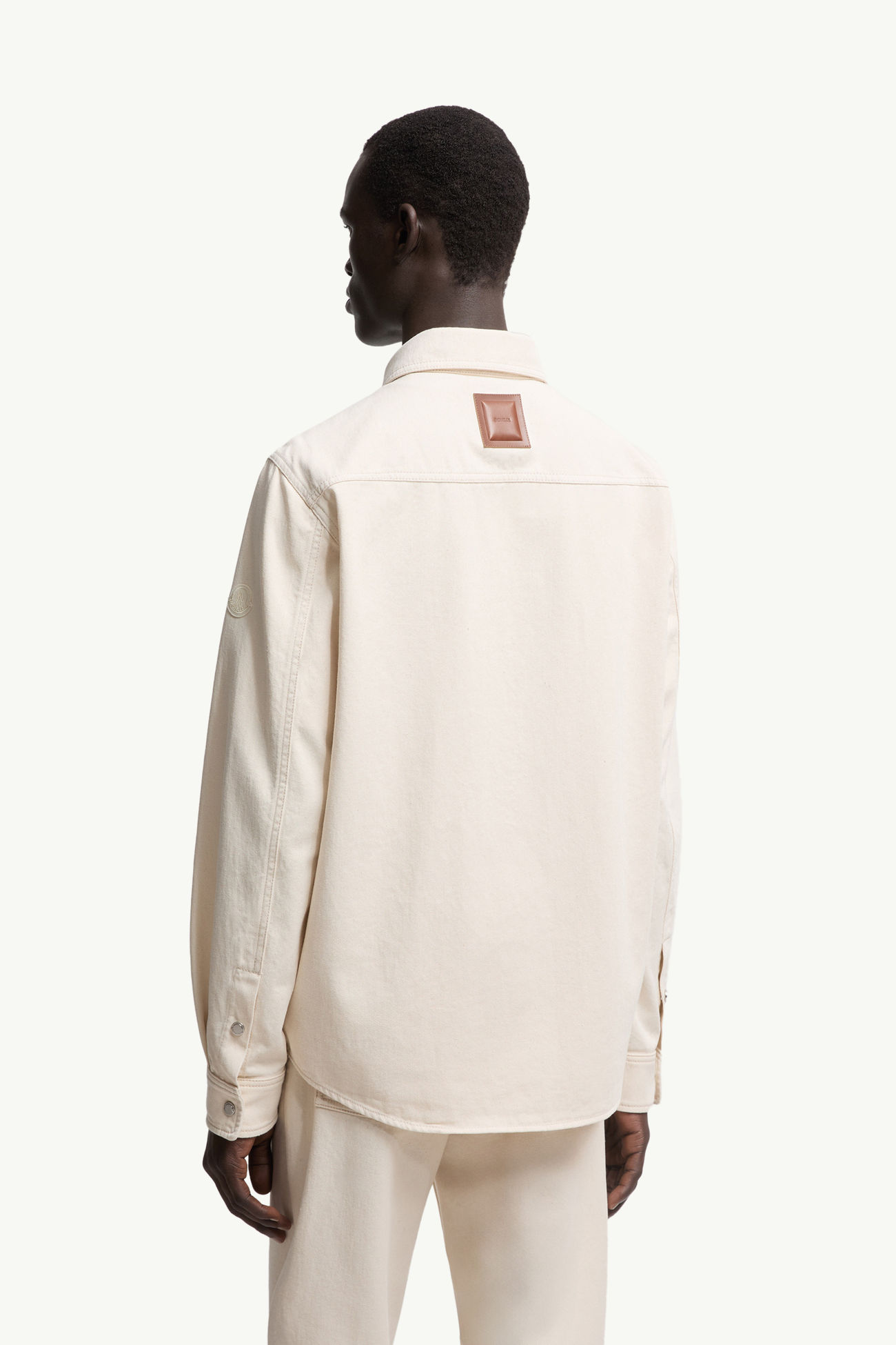 ホワイトアイボリー ロングスリーブTシャツ : シャツ 向けの メンズ 