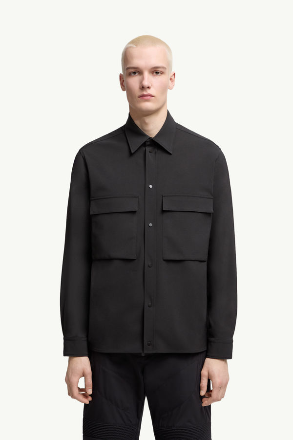 Long Sleeve Shirt Men Black Moncler 3