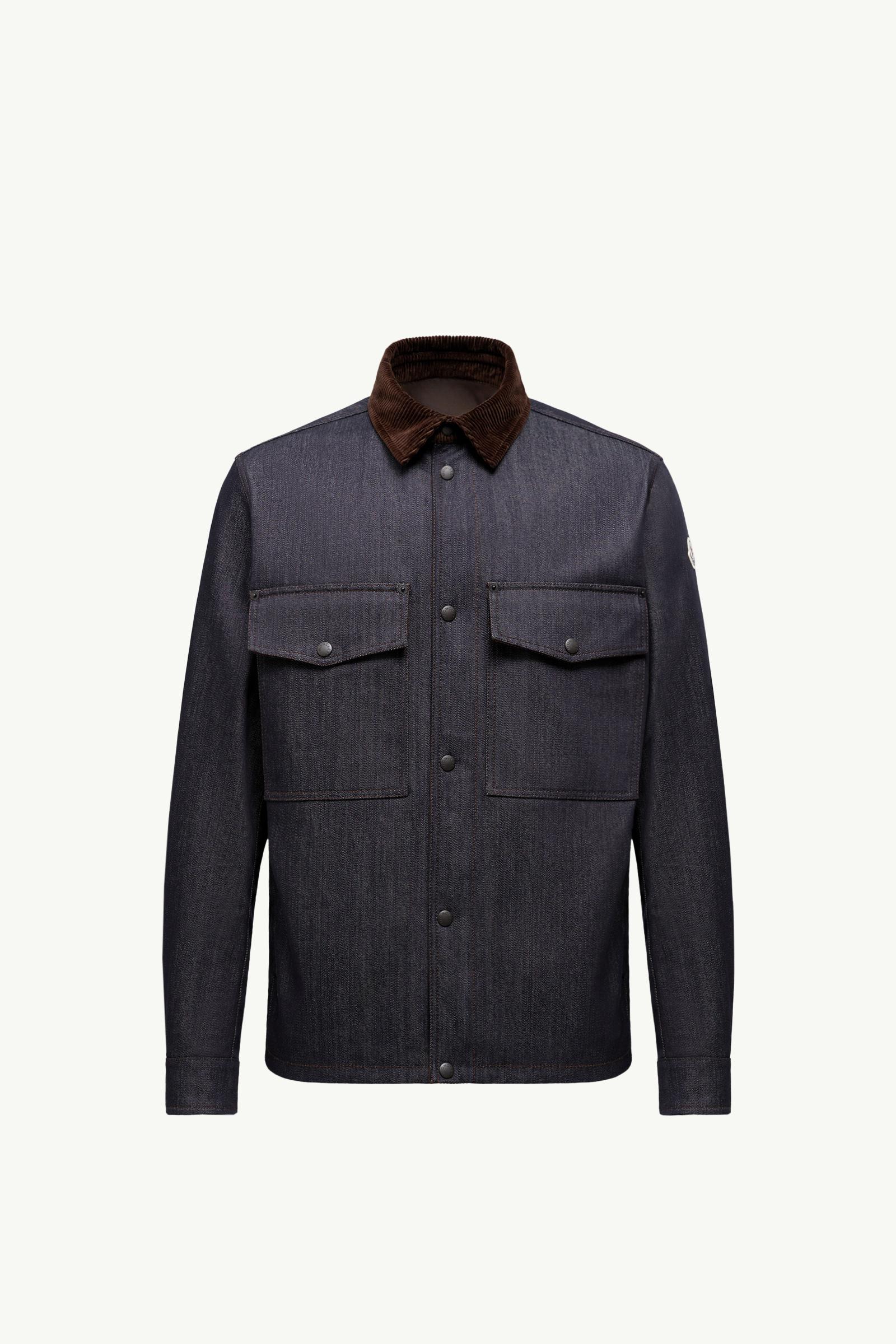 Hemdjacke aus Denim mit Cordbesatz_findInBoutique_image