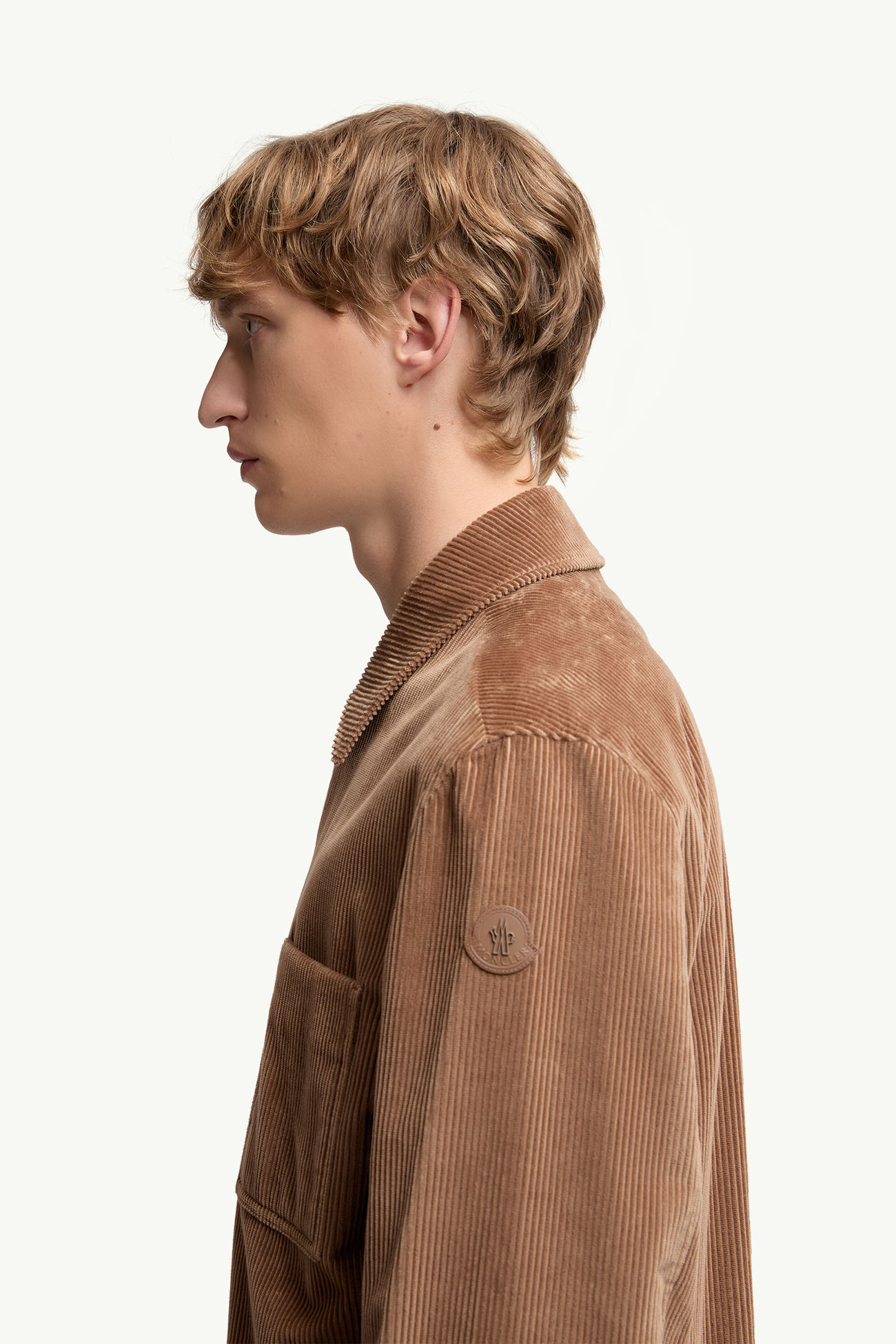 Hemdjacke aus Cord Herren Braun Moncler 1