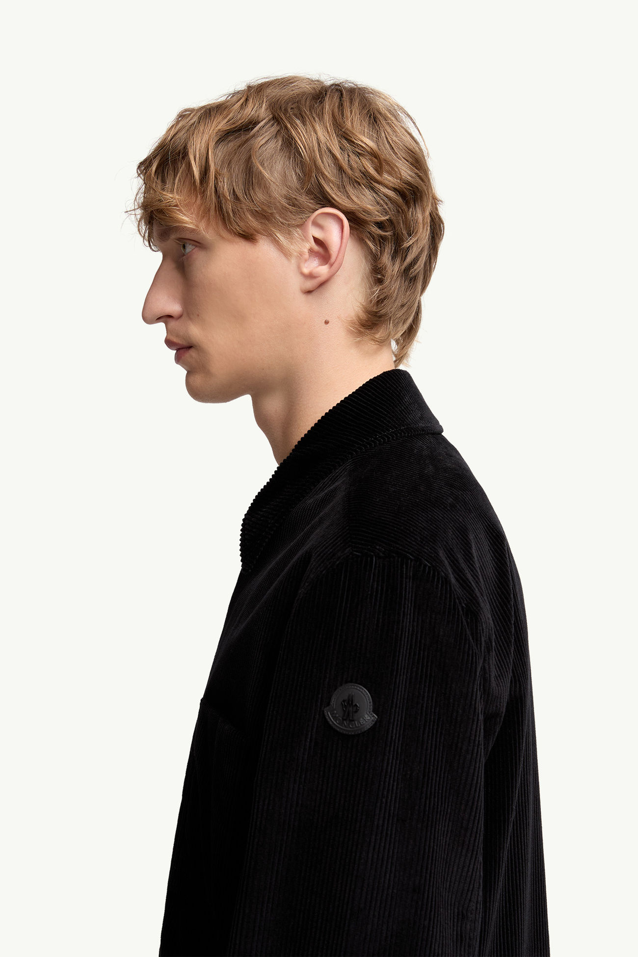 Hemdjacke aus Cord Herren Schwarz Moncler 1