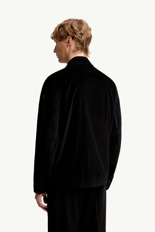 Corduroy Shirt Jacket Men Black Moncler 4