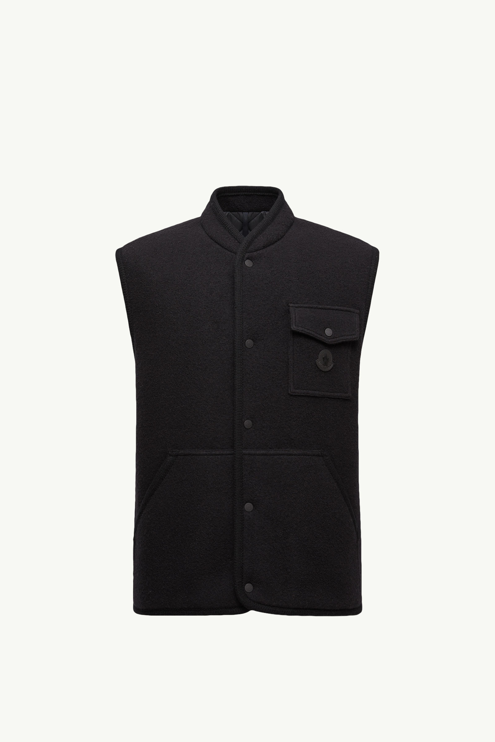 Weste aus Wollbouclé Herren Schwarz Moncler 2