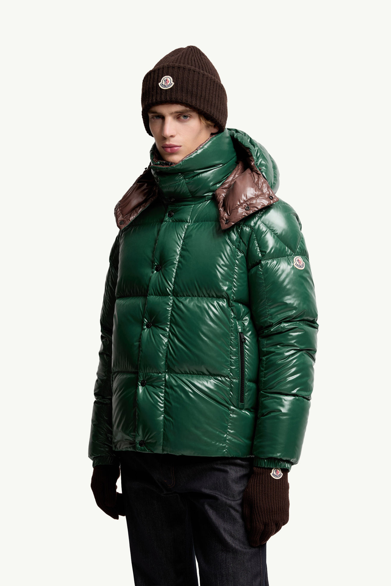 羊毛手套 中性 深啡色 Moncler 1