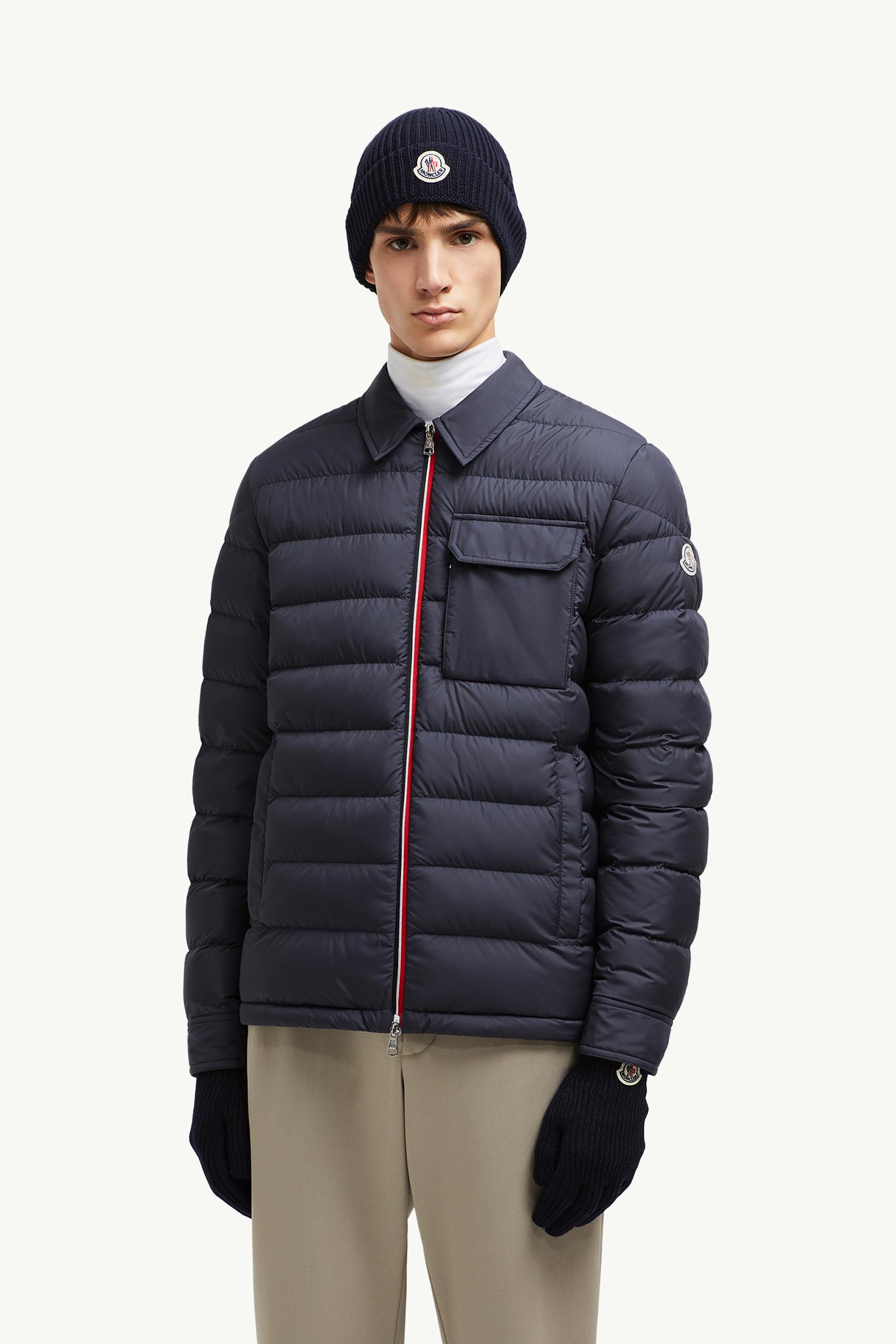 Wool Gloves Gender Neutral Navy Blue Moncler 1