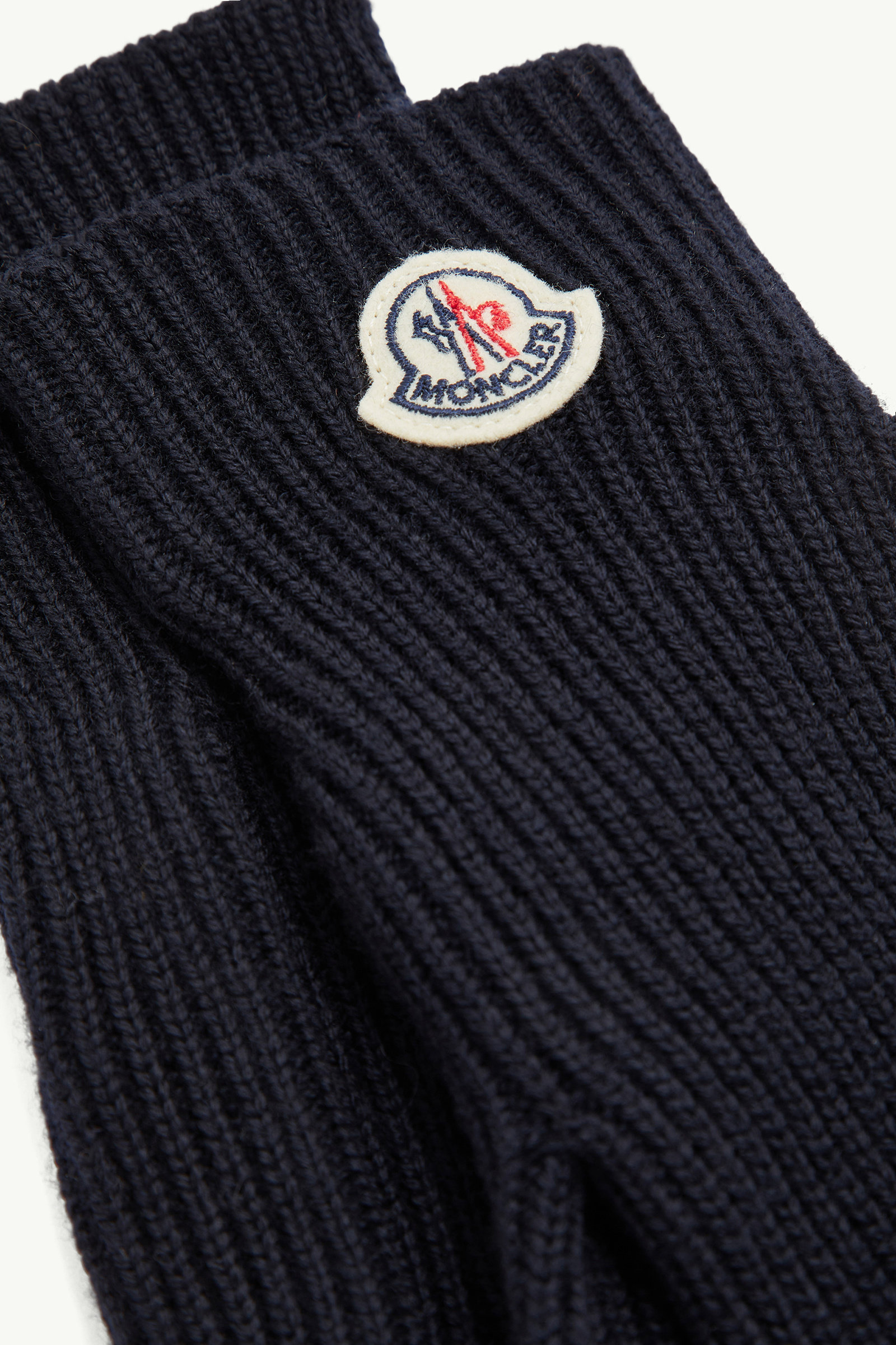 Wool Gloves Gender Neutral Navy Blue Moncler 2
