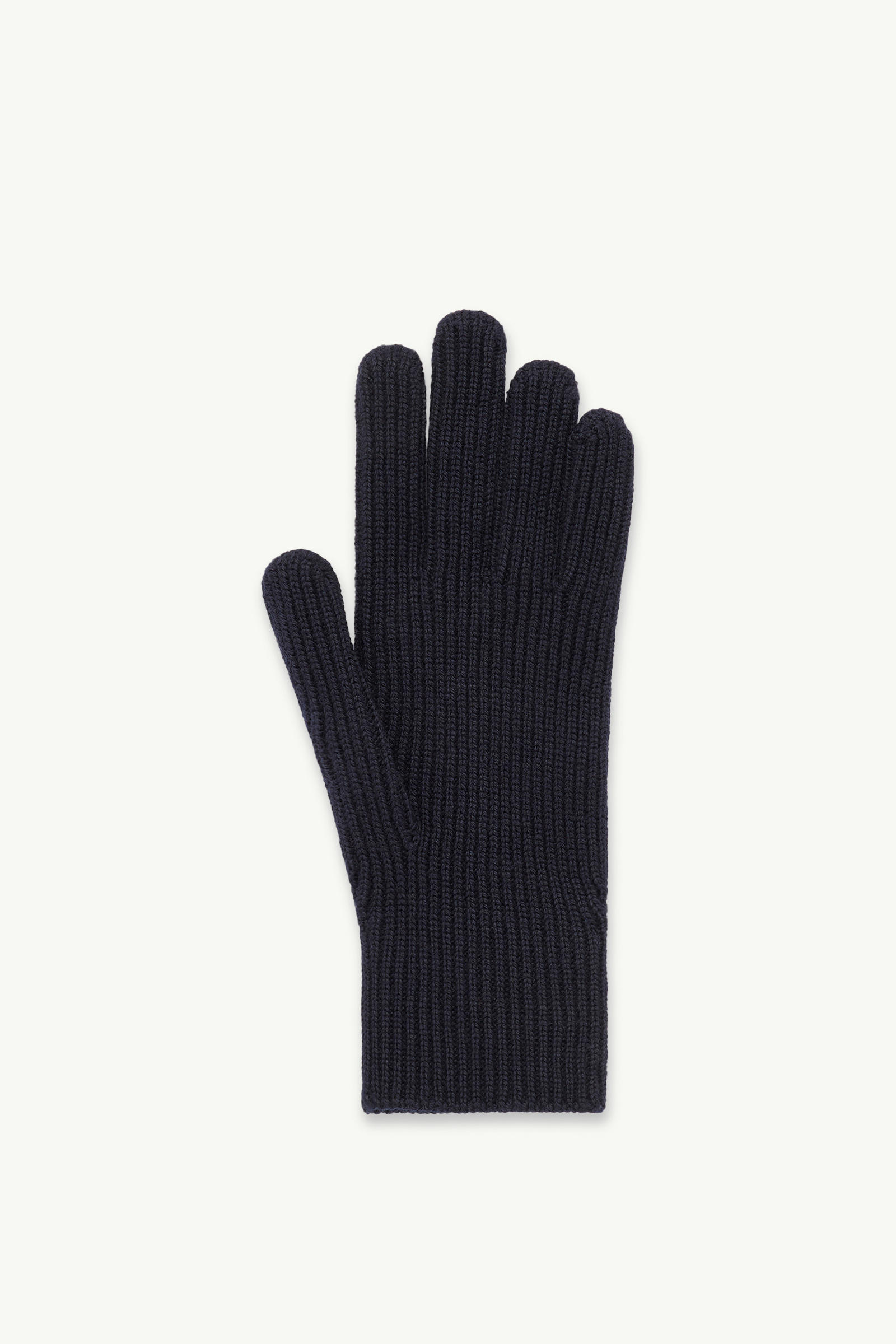 Wool Gloves Gender Neutral Navy Blue Moncler 3