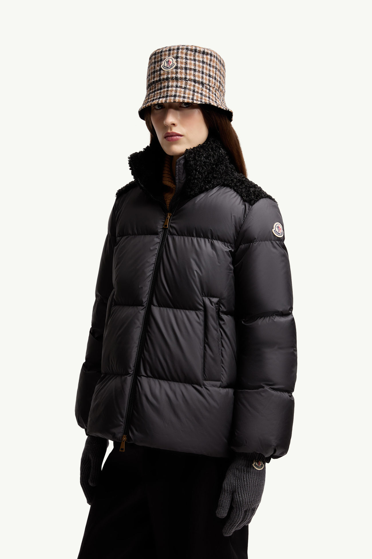 男女款羊毛手套 中性 灰色 Moncler 2