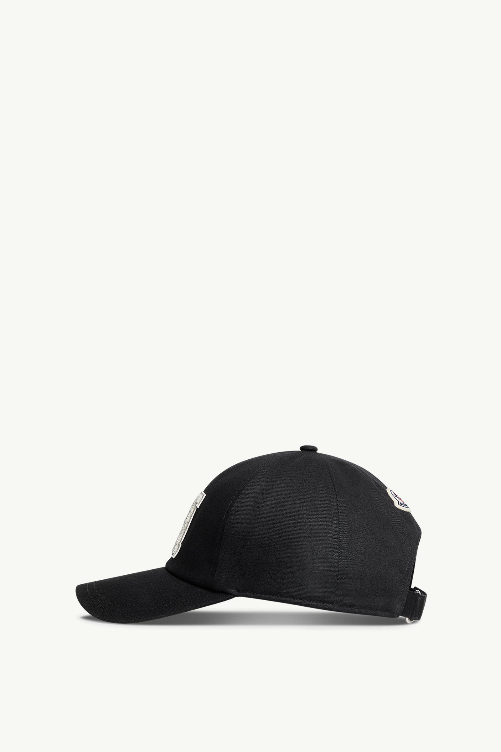 Baseballkappe aus Baumwoll-Gabardine mit Monogramm Herren Schwarz Moncler 2