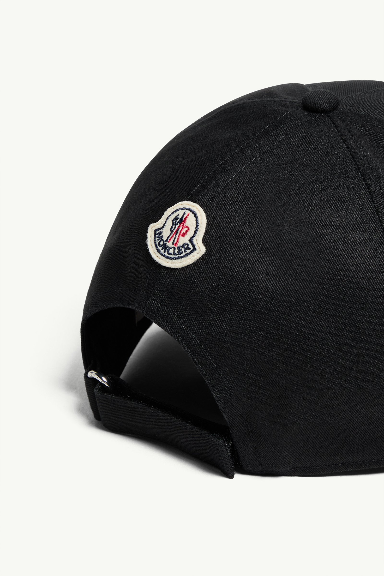 Black Monogram Cotton Gabardine Baseball Cap - Hats